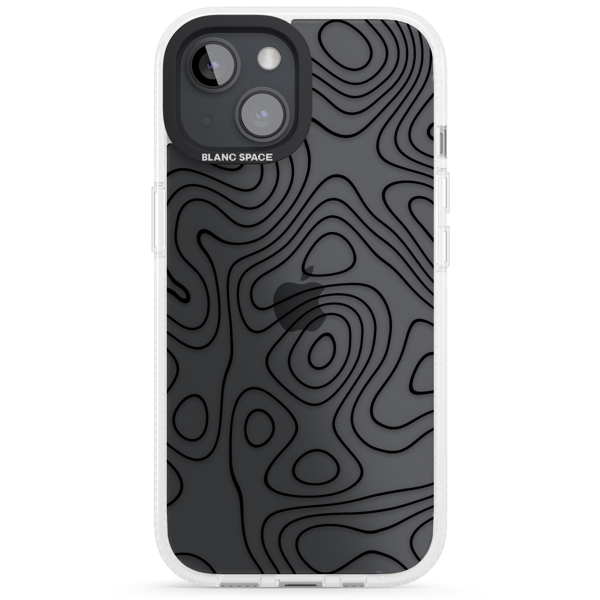 Damascus Steel iPhone 15 / 14 / 13 Clear Case Impact Air - Blanc Space