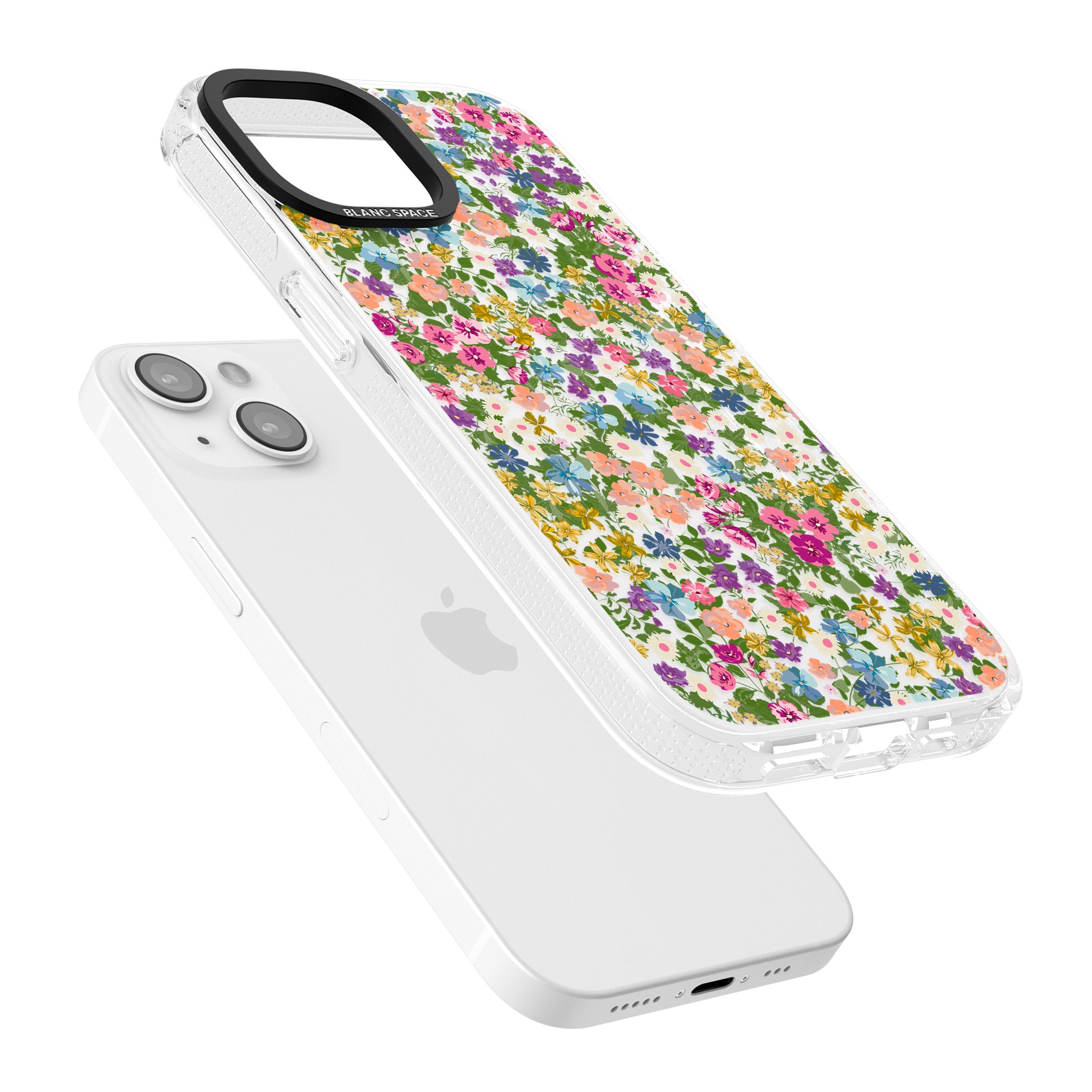 Tuscan Meadow iPhone 15 / 14 / 13 Clear Case Impact Air - Blanc Space