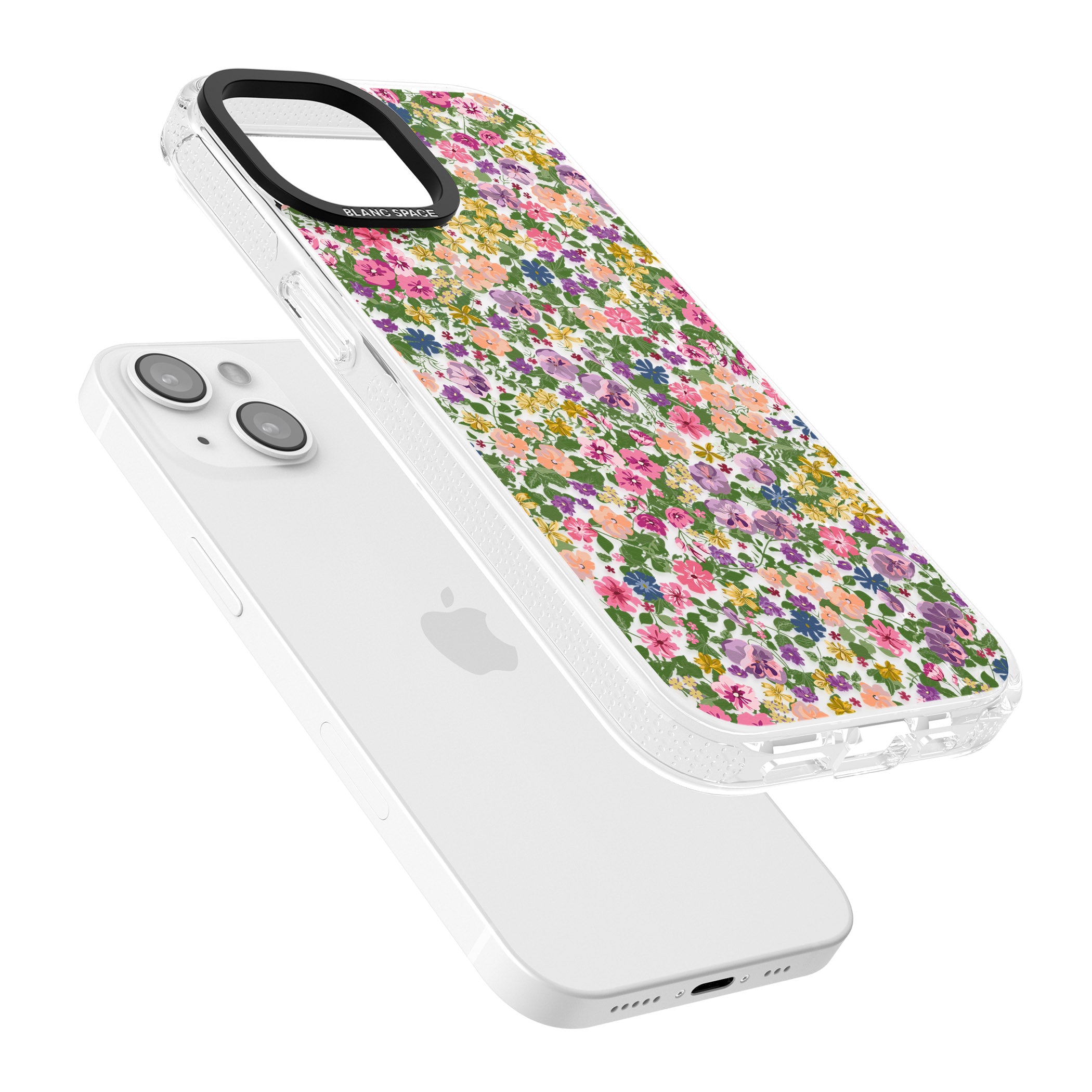 Lake Como Meadow iPhone 15 / 14 / 13 Clear Case Impact Air - Blanc Space