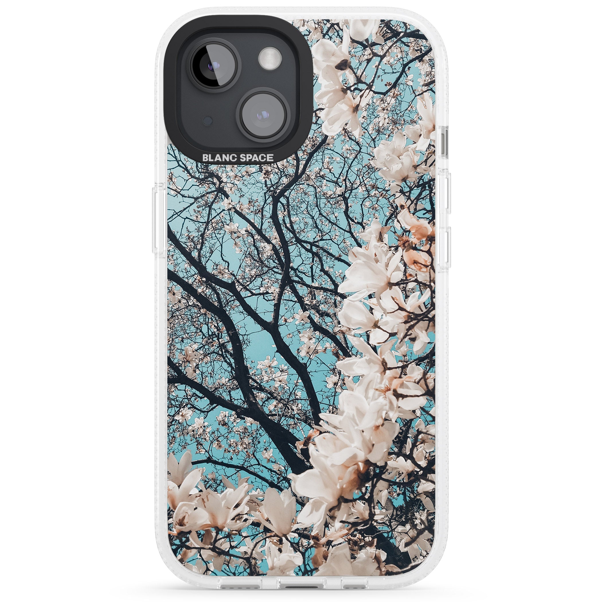 Magnolia Tree Photograph iPhone 15 / 14 / 13 Clear Case Impact Air - Blanc Space
