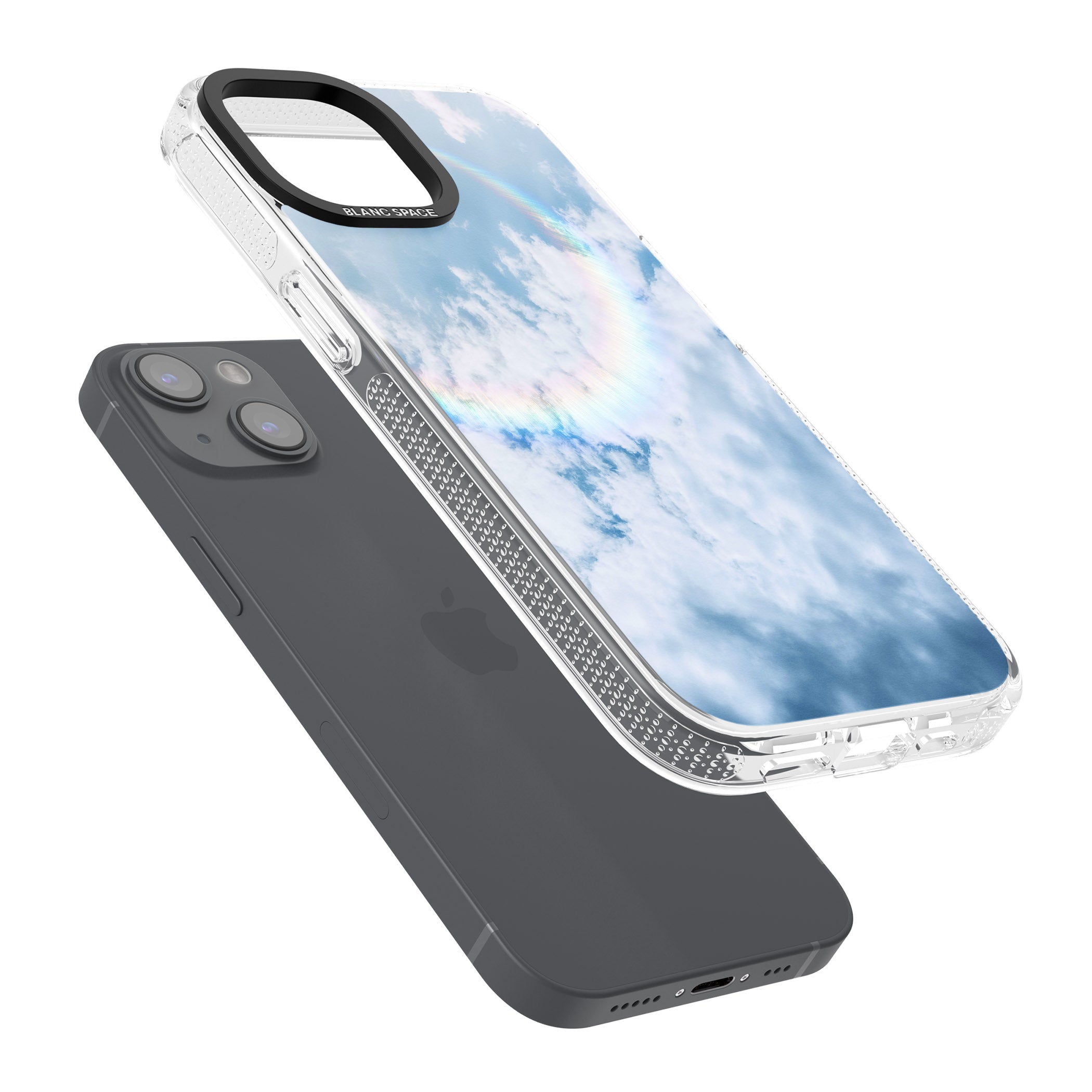 Rainbow Light Flare Photograph iPhone 15 / 14 / 13 Clear Case Impact Air - Blanc Space