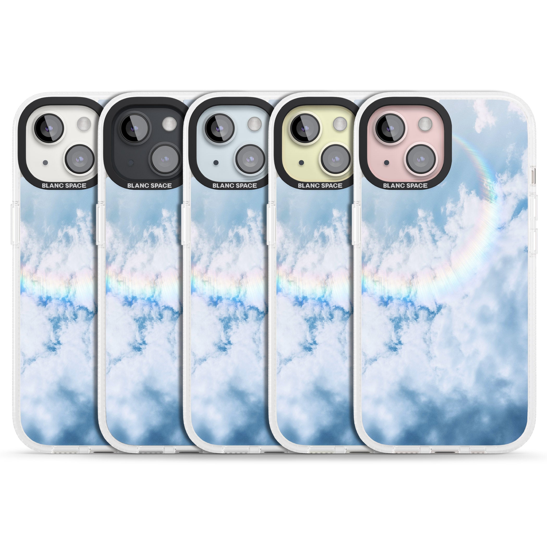 Rainbow Light Flare Photograph iPhone 15 / 14 / 13 Clear Case Impact Air - Blanc Space