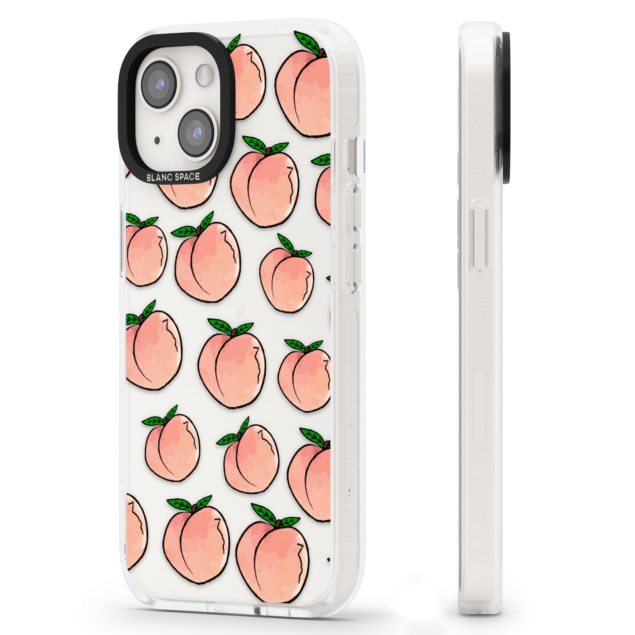 Life's a Peach iPhone 15 / 14 / 13 Clear Case Impact Air - Blanc Space
