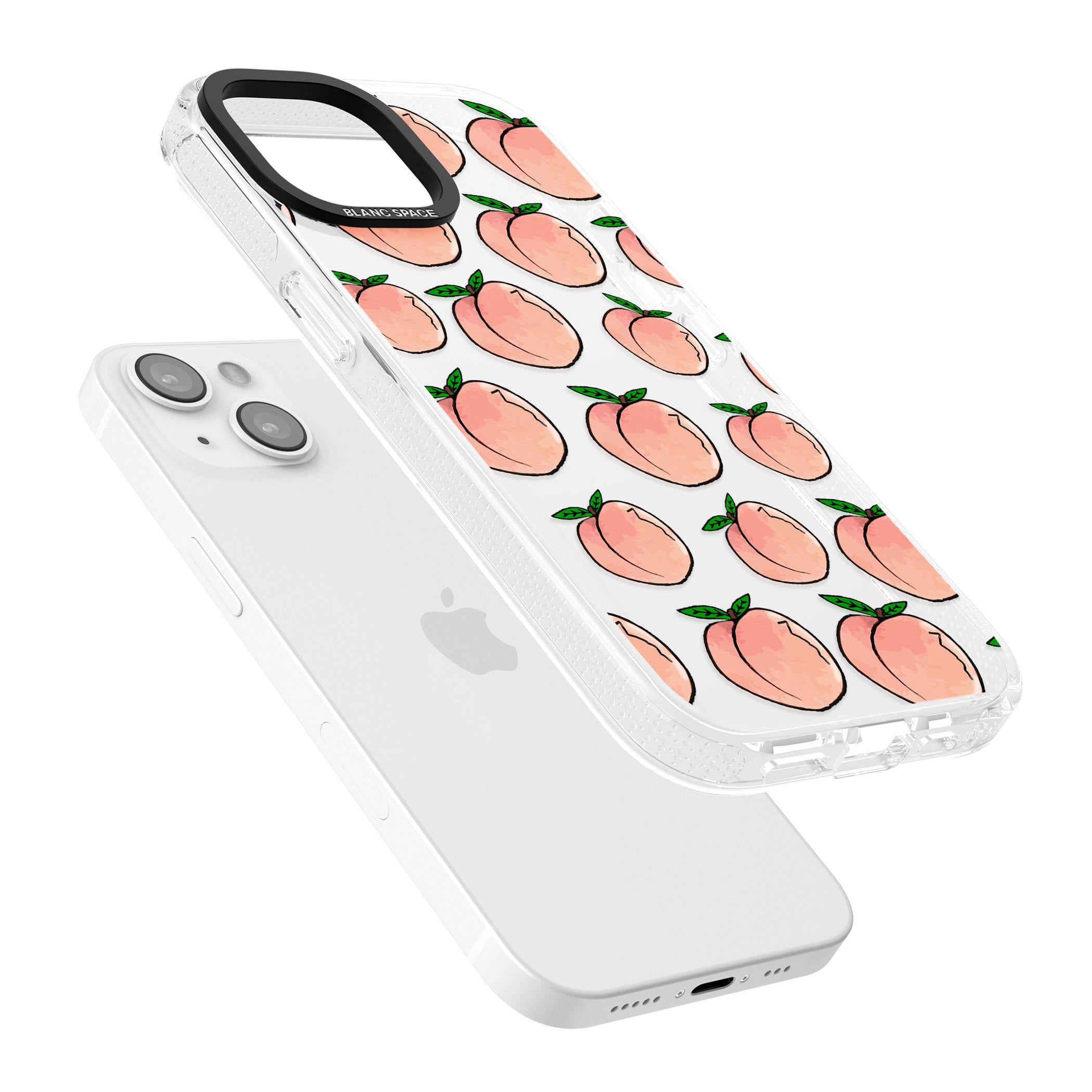 Life's a Peach iPhone 15 / 14 / 13 Clear Case Impact Air - Blanc Space
