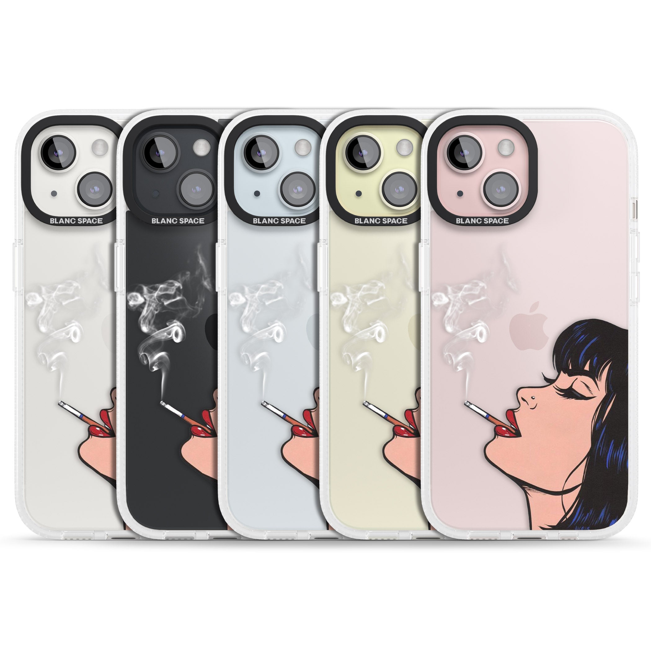 Stress Relief - Pop Art iPhone 15 / 14 / 13 Clear Case Impact Air - Blanc Space