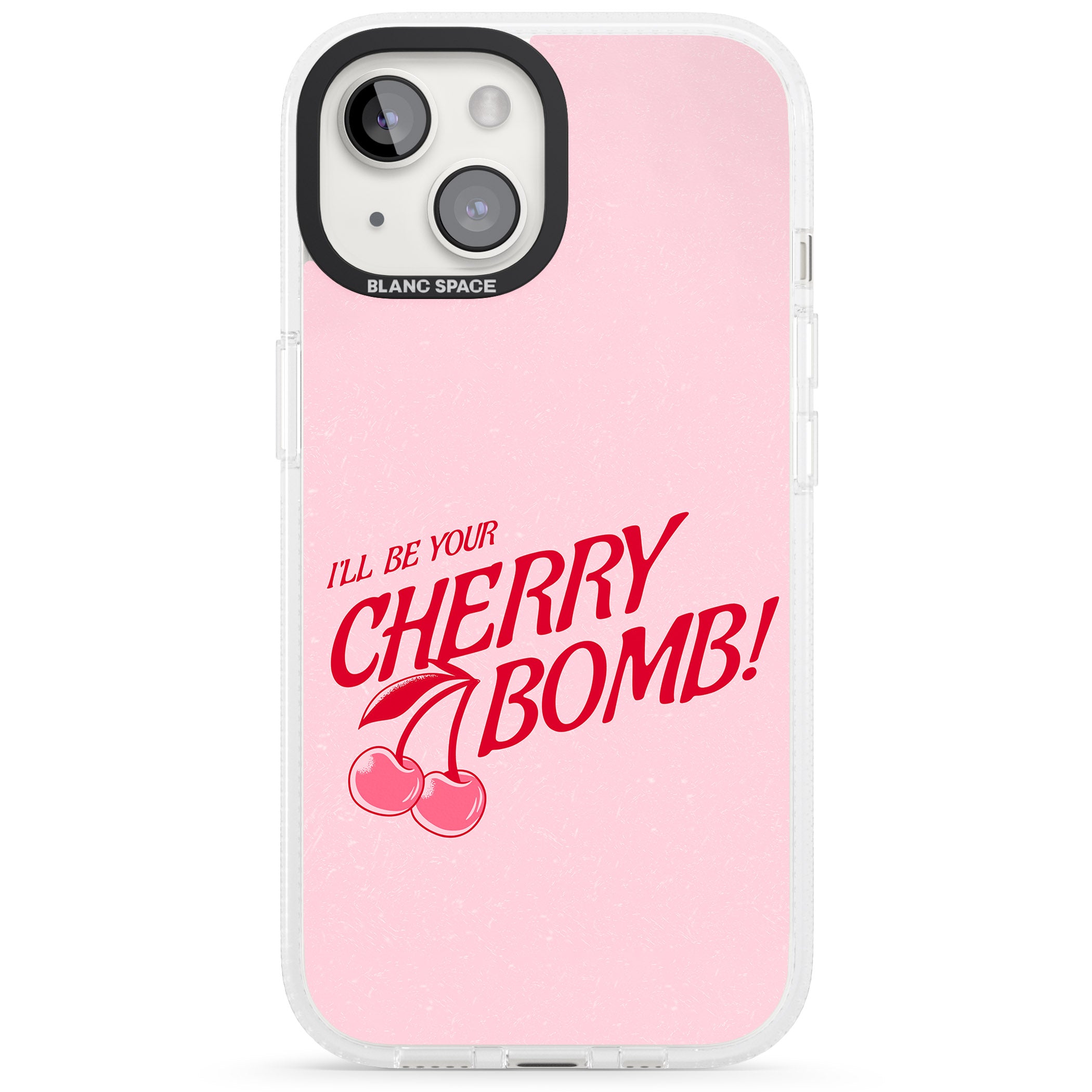 Your Cherry Bomb iPhone 15 / 14 / 13 Clear Case Impact Air - Blanc Space