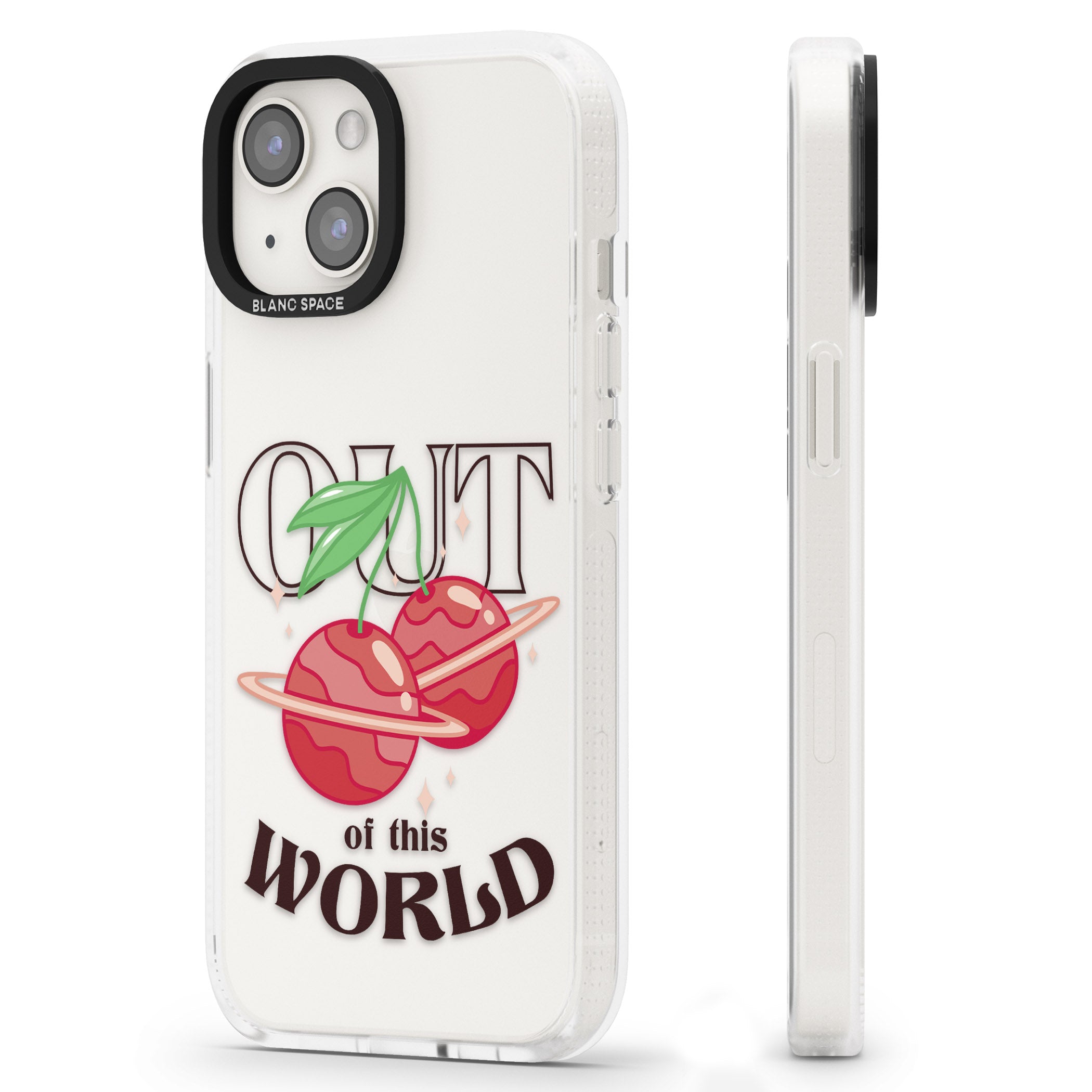 Out of This World iPhone 15 / 14 / 13 Clear Case Impact Air - Blanc Space