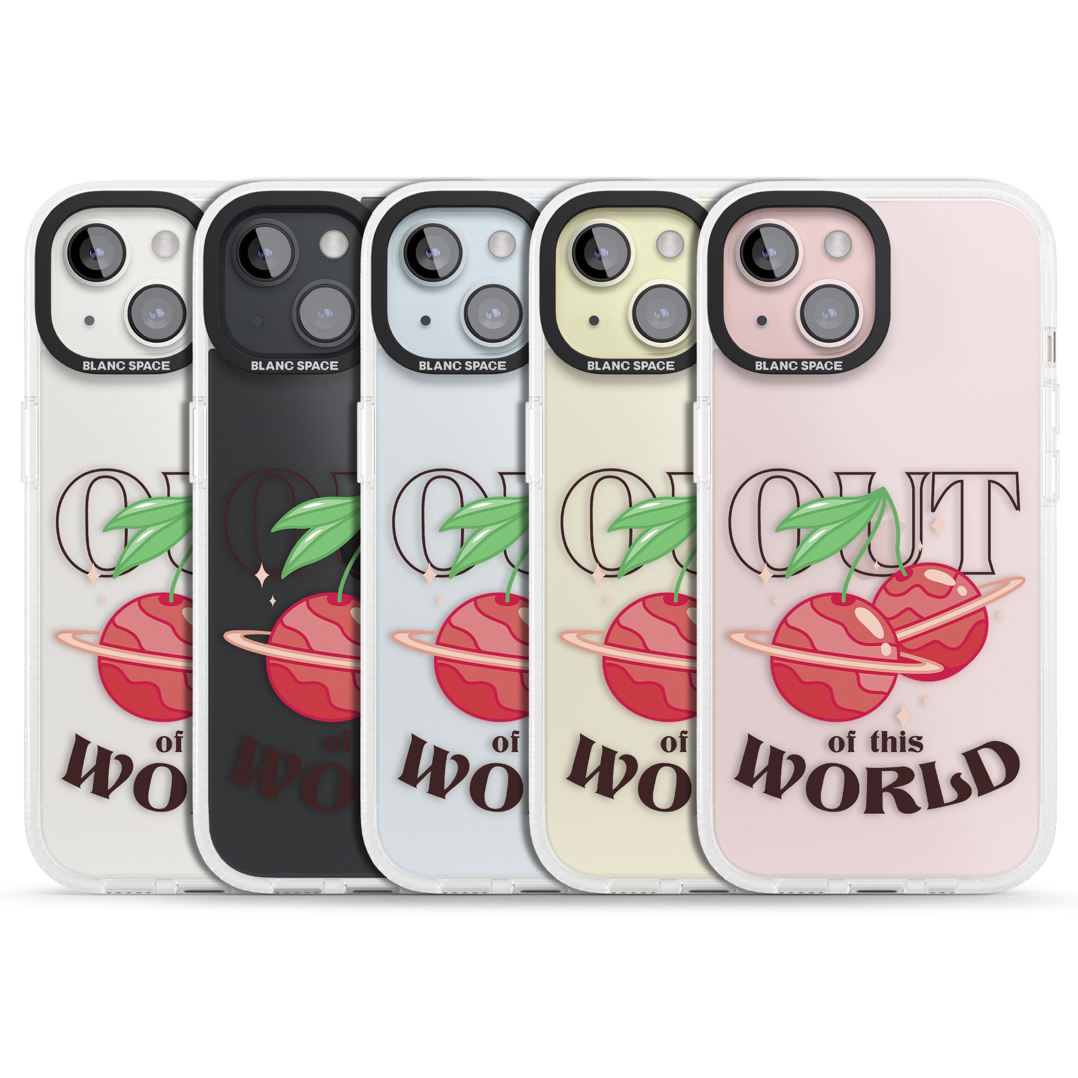 Out of This World iPhone 15 / 14 / 13 Clear Case Impact Air - Blanc Space