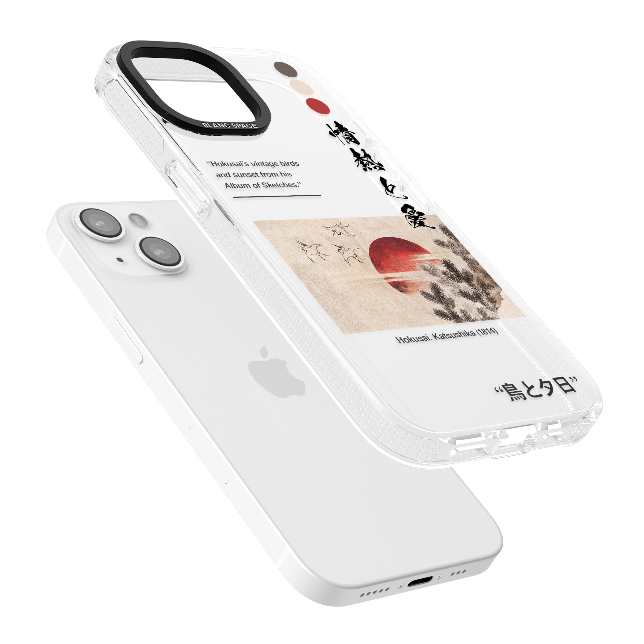 Birds and Sunset iPhone 15 / 14 / 13 Clear Case Impact Air - Blanc Space