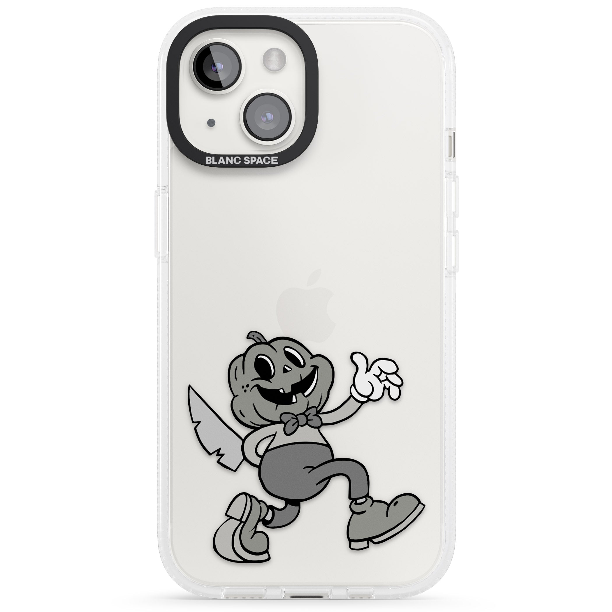Jack o' slasher iPhone 15 / 14 / 13 Clear Case Impact Air - Blanc Space