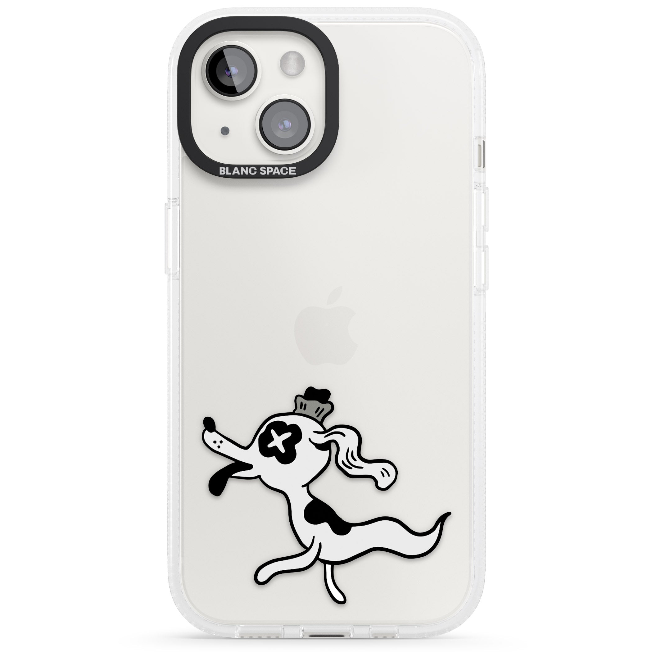 Dog Spirit iPhone 15 / 14 / 13 Clear Case Impact Air - Blanc Space
