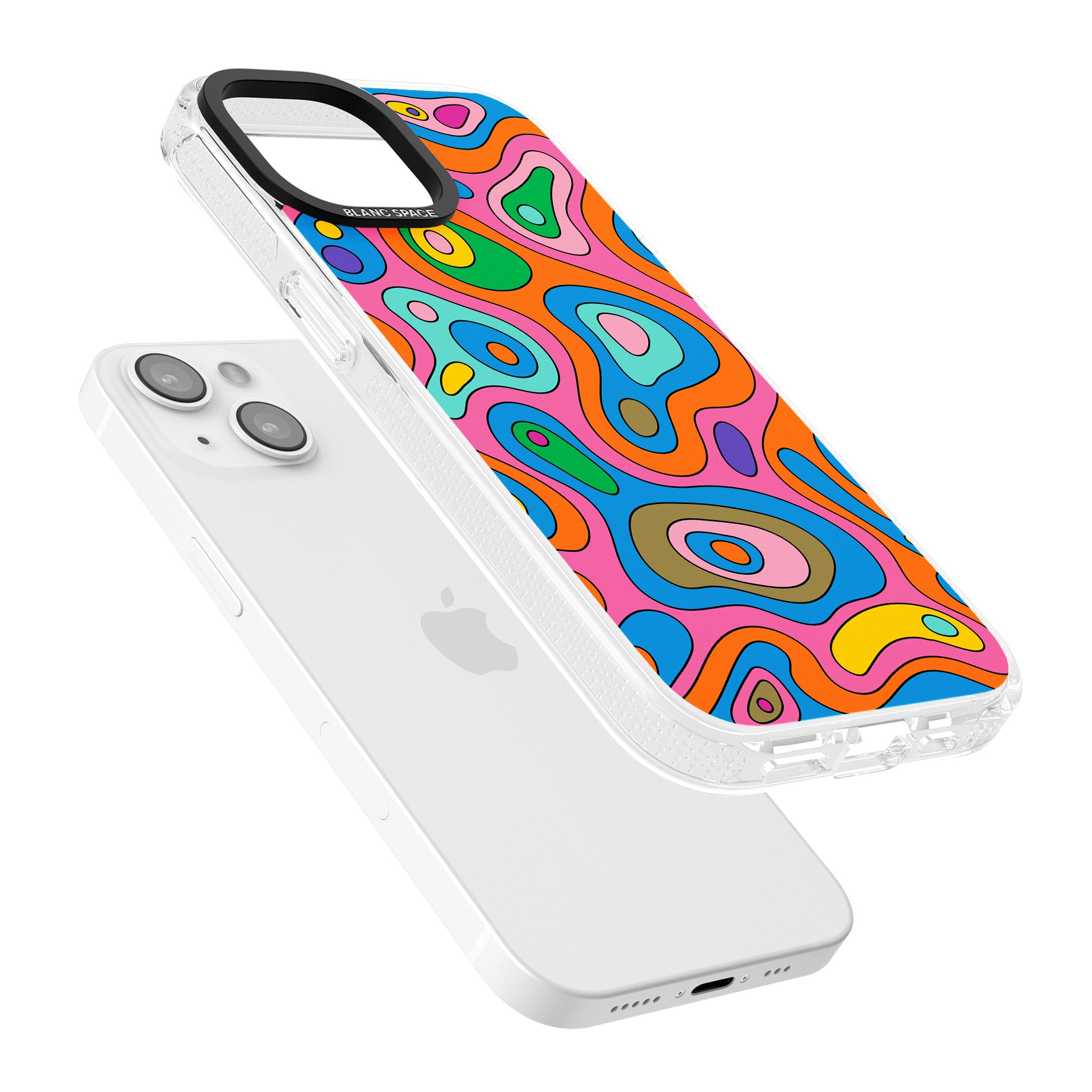 Euphoria iPhone 15 / 14 / 13 Clear Case Impact Air - Blanc Space