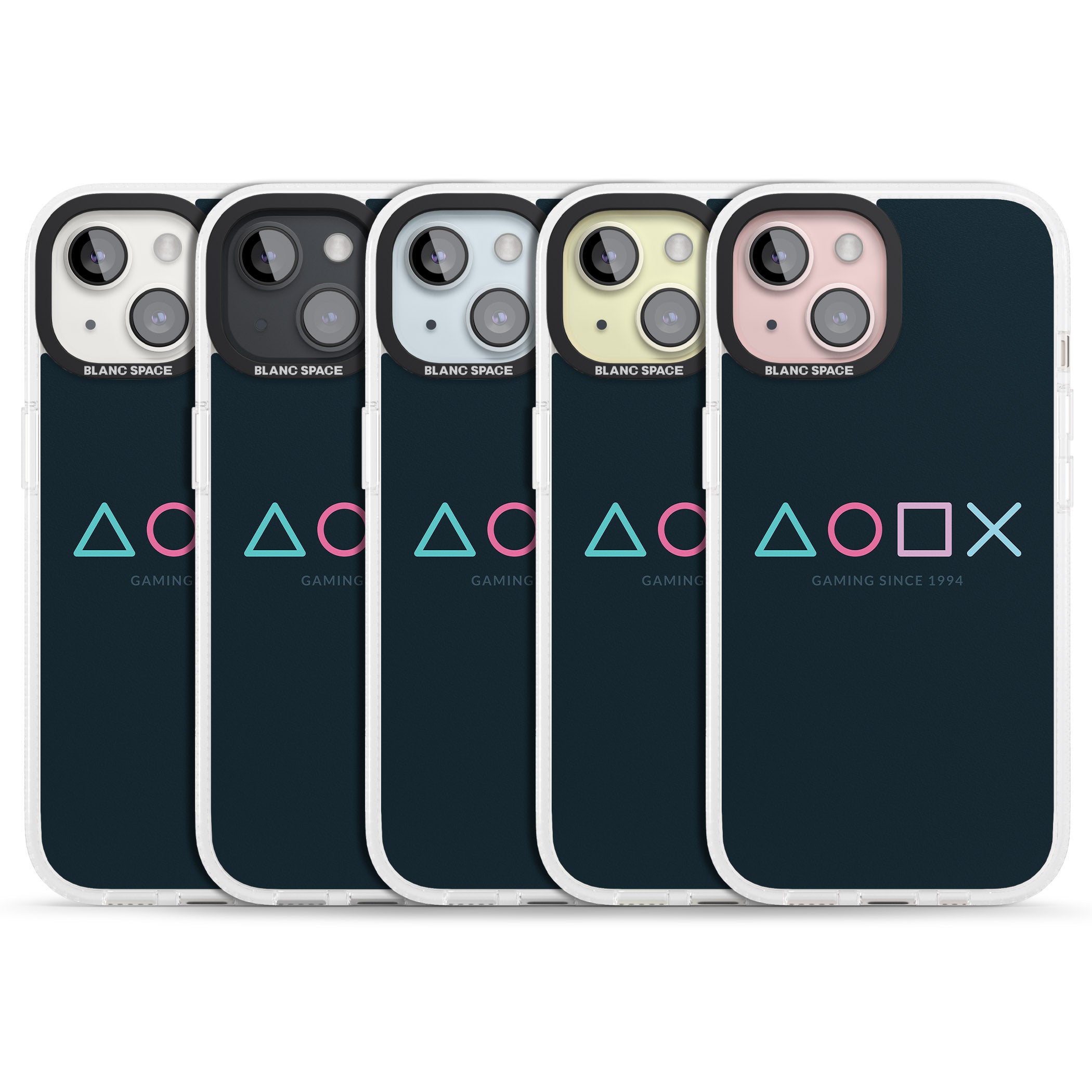 Gaming Since 1994 Station iPhone 15 / 14 / 13 Clear Case Impact Air - Blanc Space