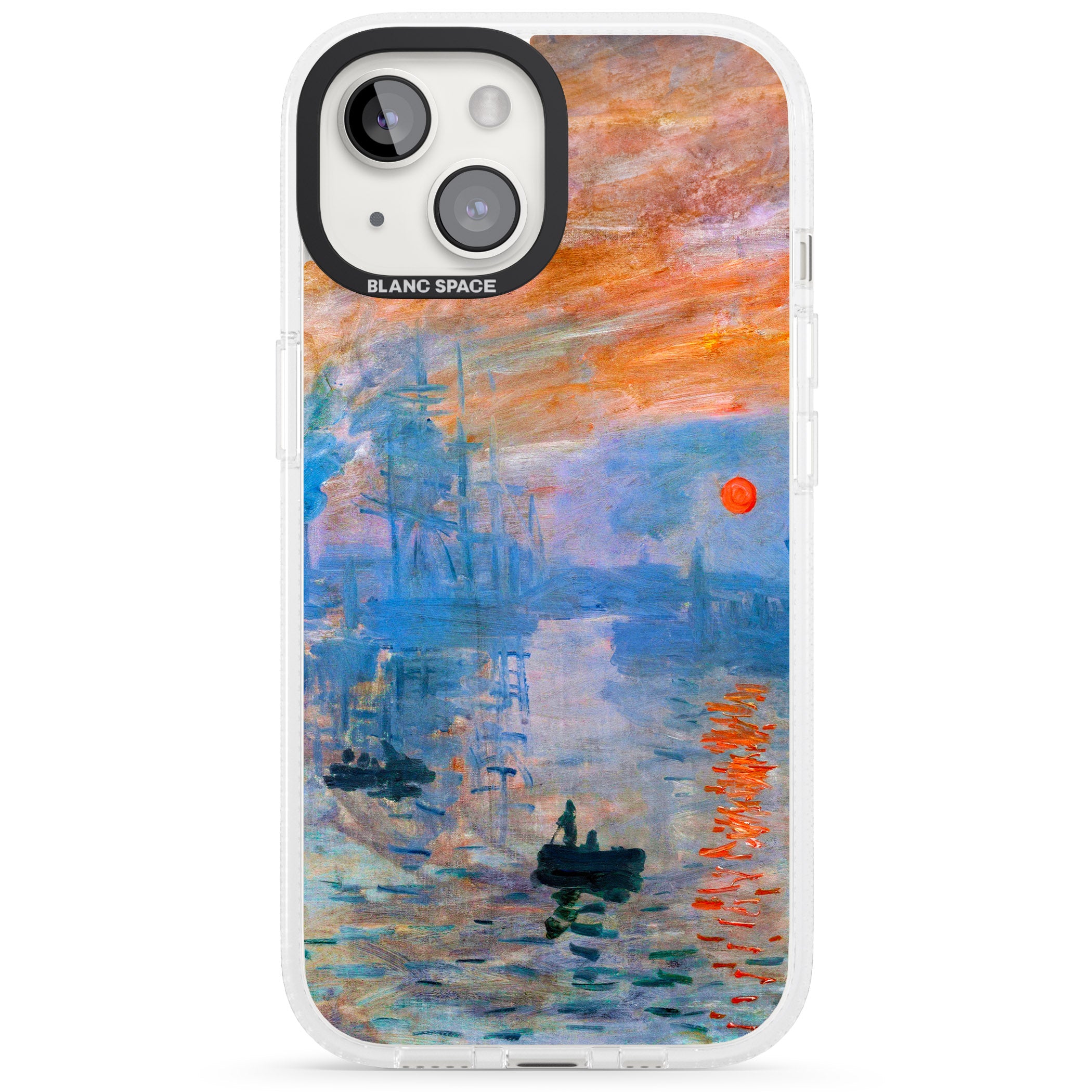 Sunset Harbor iPhone 15 / 14 / 13 Clear Case Impact Air - Blanc Space