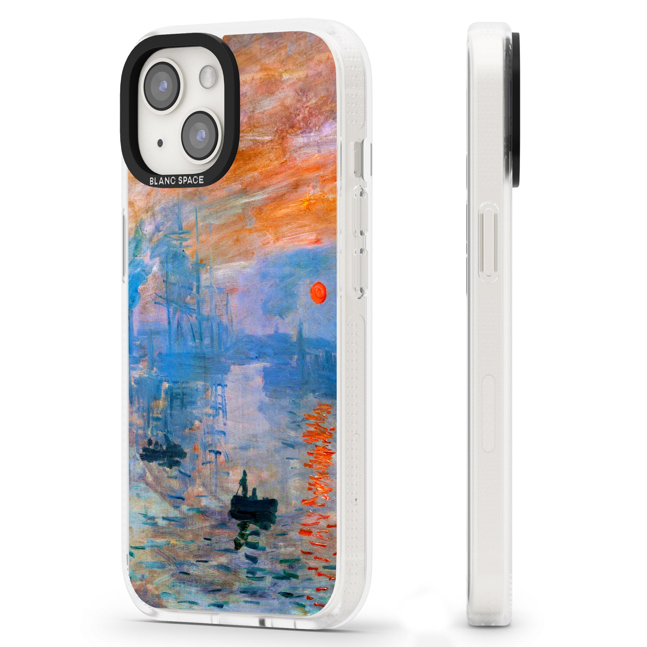 Sunset Harbor iPhone 15 / 14 / 13 Clear Case Impact Air - Blanc Space