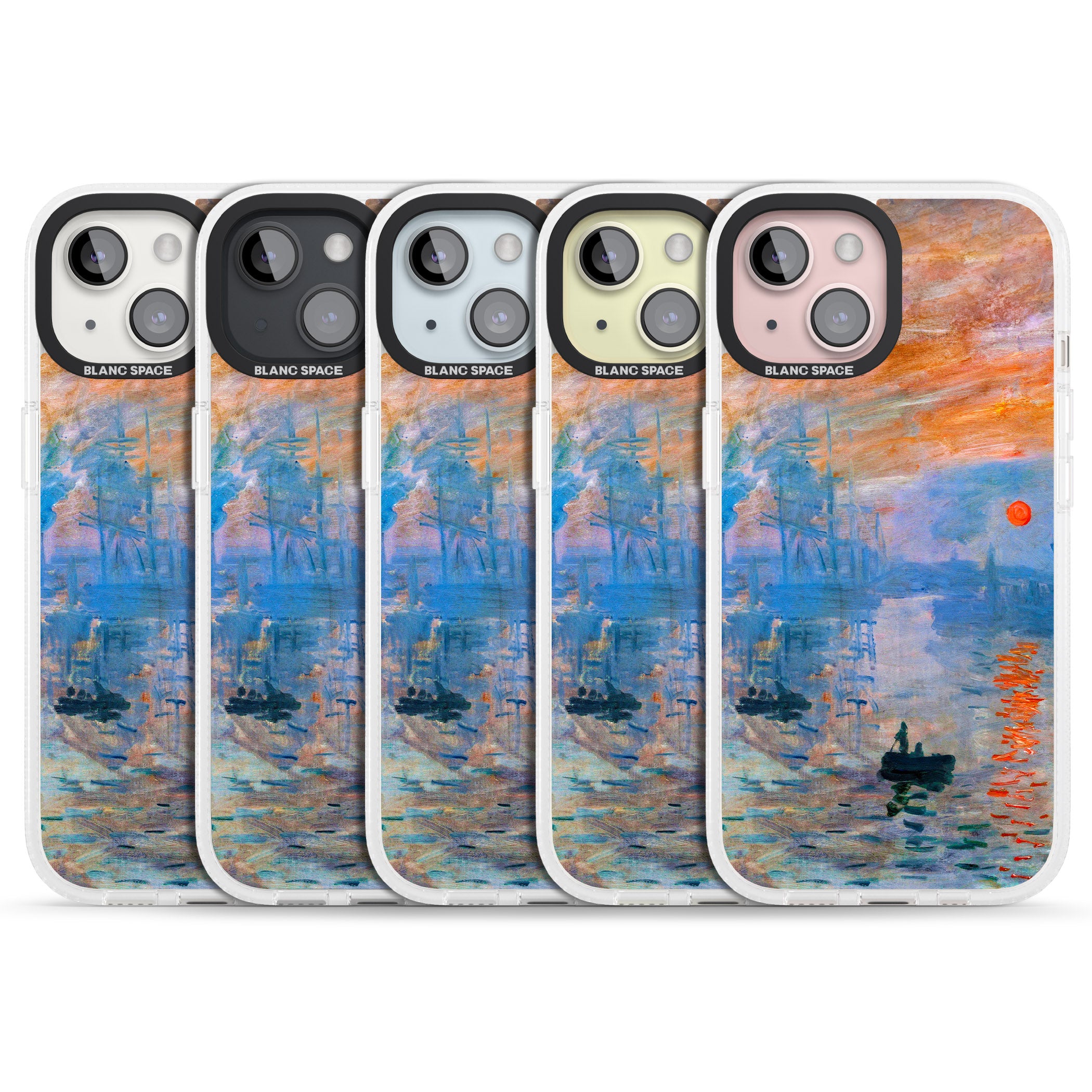 Sunset Harbor iPhone 15 / 14 / 13 Clear Case Impact Air - Blanc Space