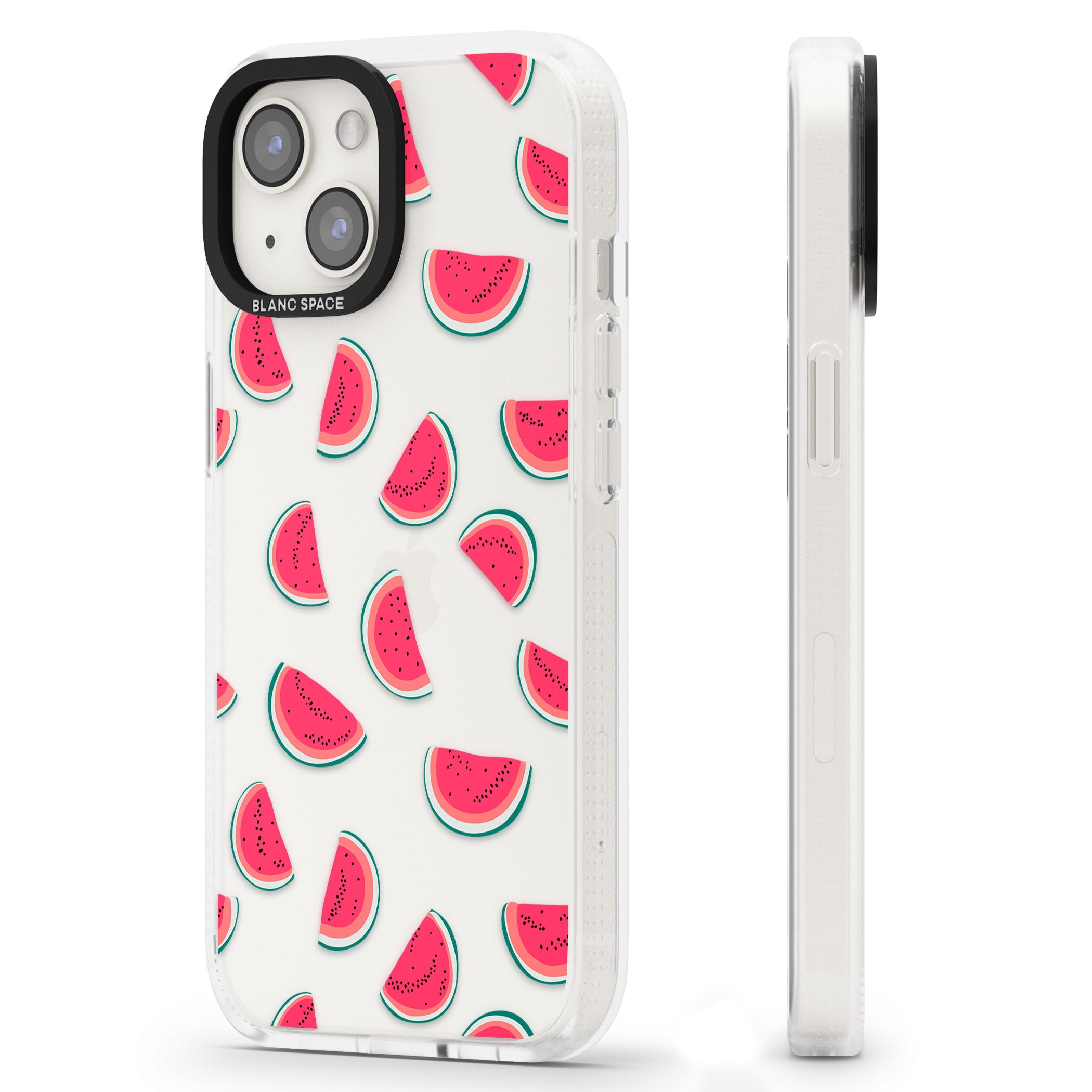 Watermelon Slices - Clear iPhone 15 / 14 / 13 Clear Case Impact Air - Blanc Space