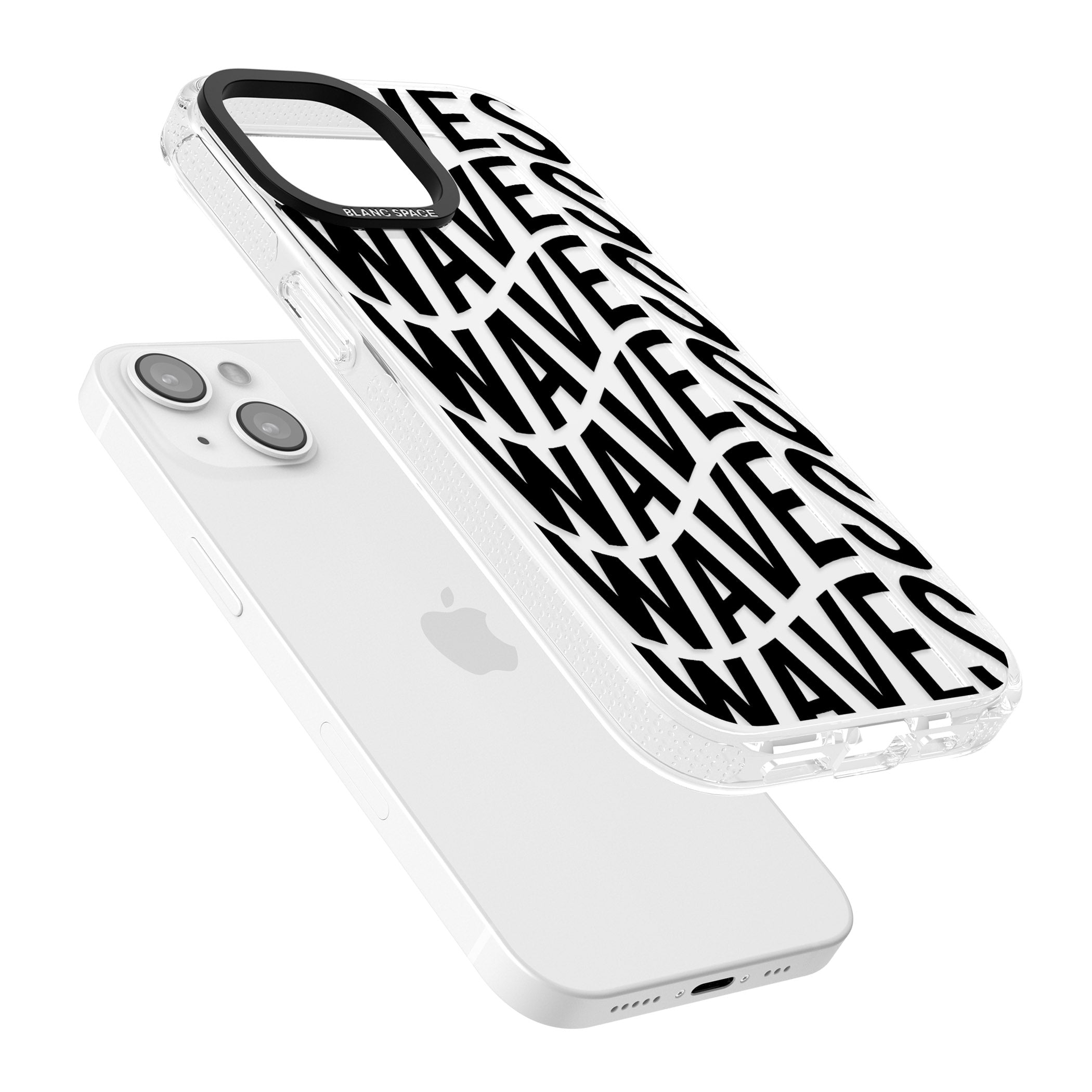 WAVES iPhone 15 / 14 / 13 Clear Case Impact Air - Blanc Space