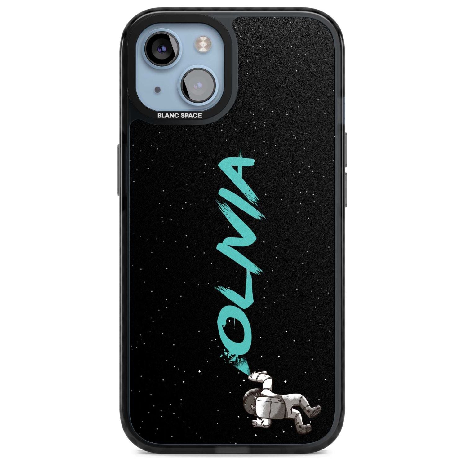 Personalised Graffiti Astronaut Custom Phone Case iPhone 15 Plus / Magsafe Black Impact Case,iPhone 15 / Magsafe Black Impact Case,iPhone 14 Plus / Magsafe Black Impact Case,iPhone 14 / Magsafe Black Impact Case,iPhone 13 / Magsafe Black Impact Case Blanc Space