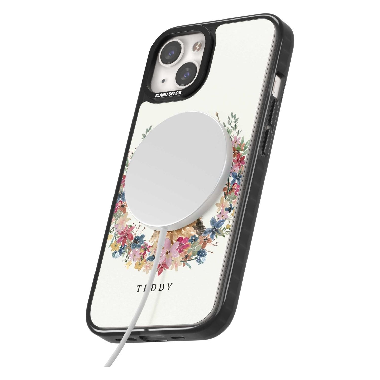 Personalised Yorkshire Terrier Floral Portrait