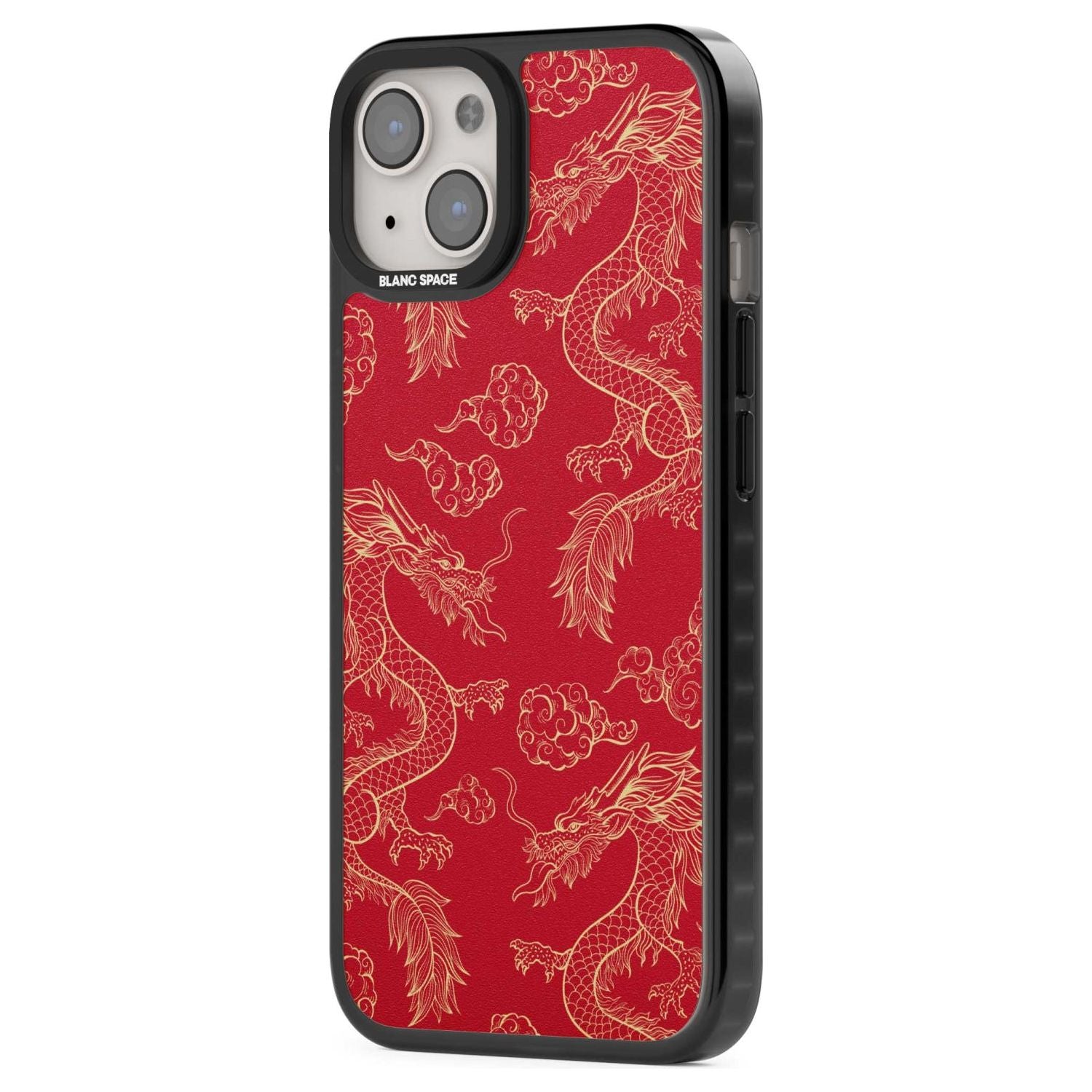 Red And Gold Dragon Pattern