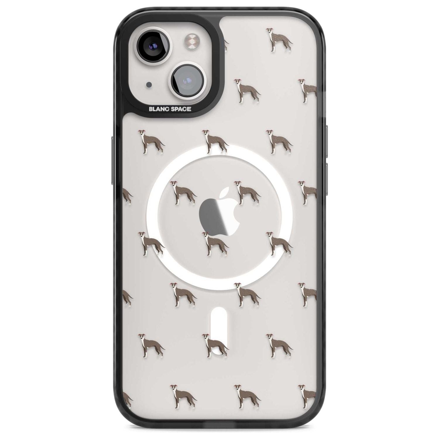 Whippet Dog Pattern Clear