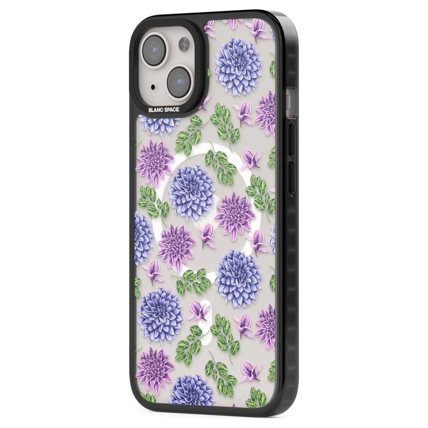 Purple Dahlias Floral