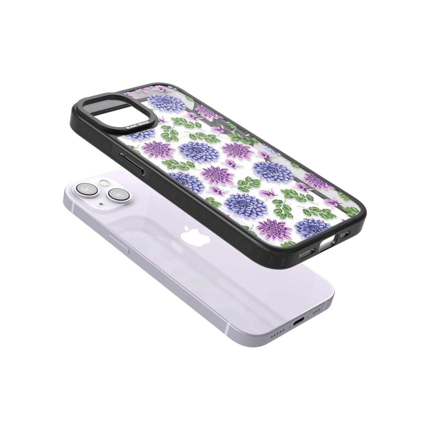 Purple Dahlias Floral