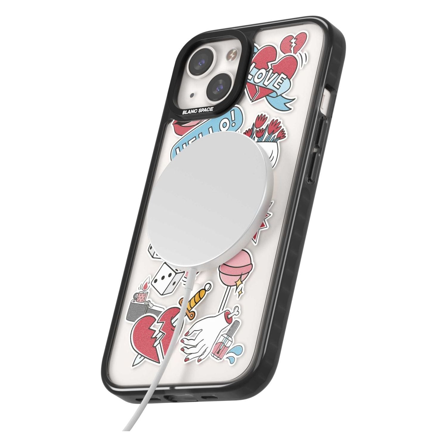 Skull & Flowers Stickers