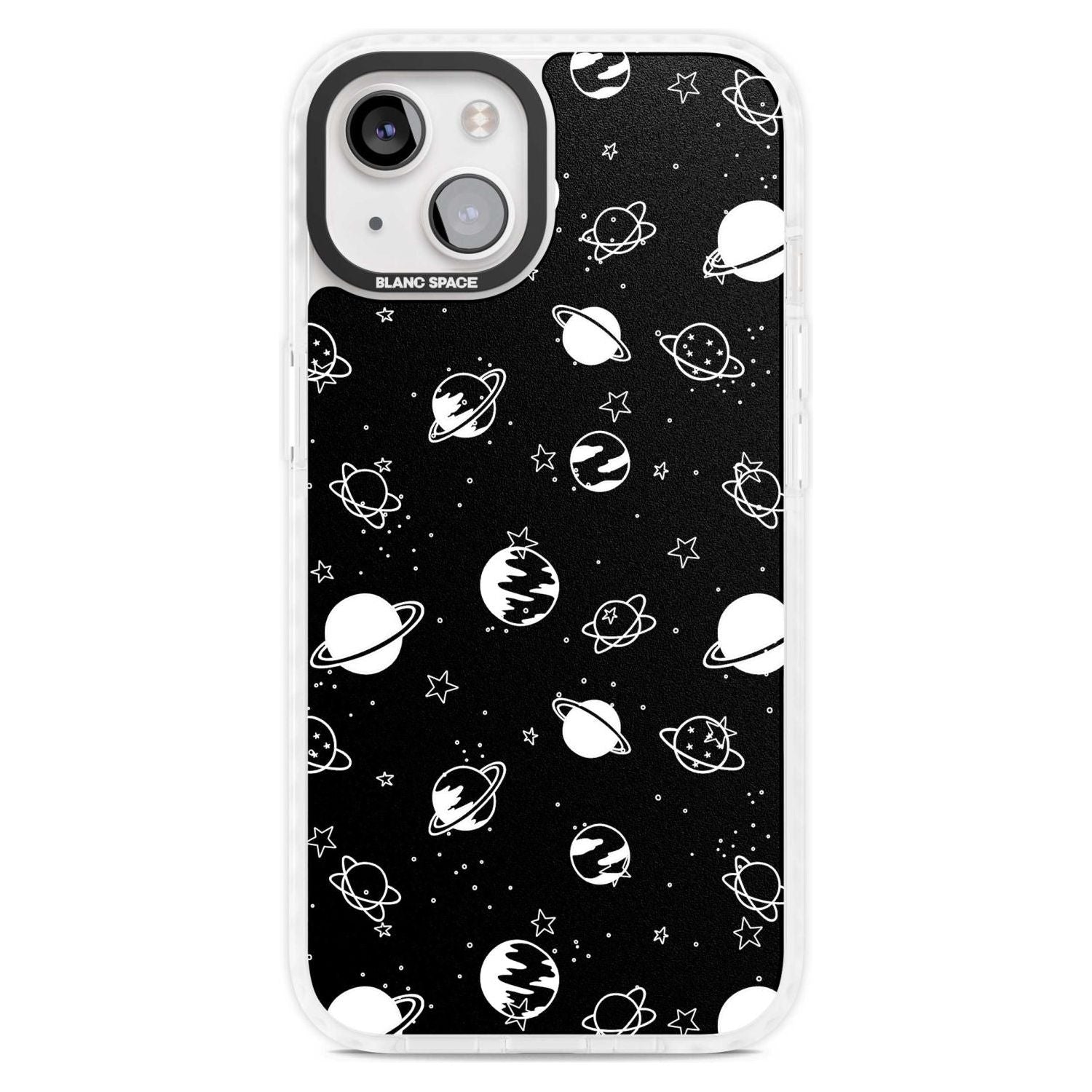 White Planets On Black
