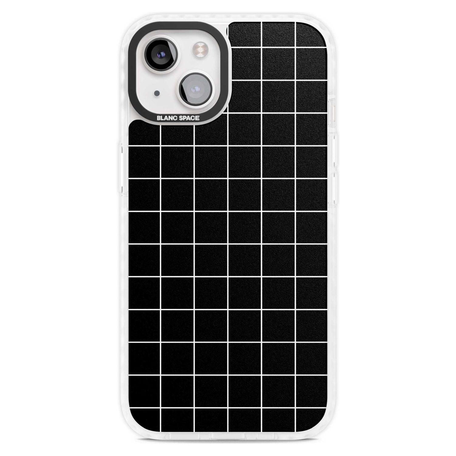 Minimalist Grid Pattern Black