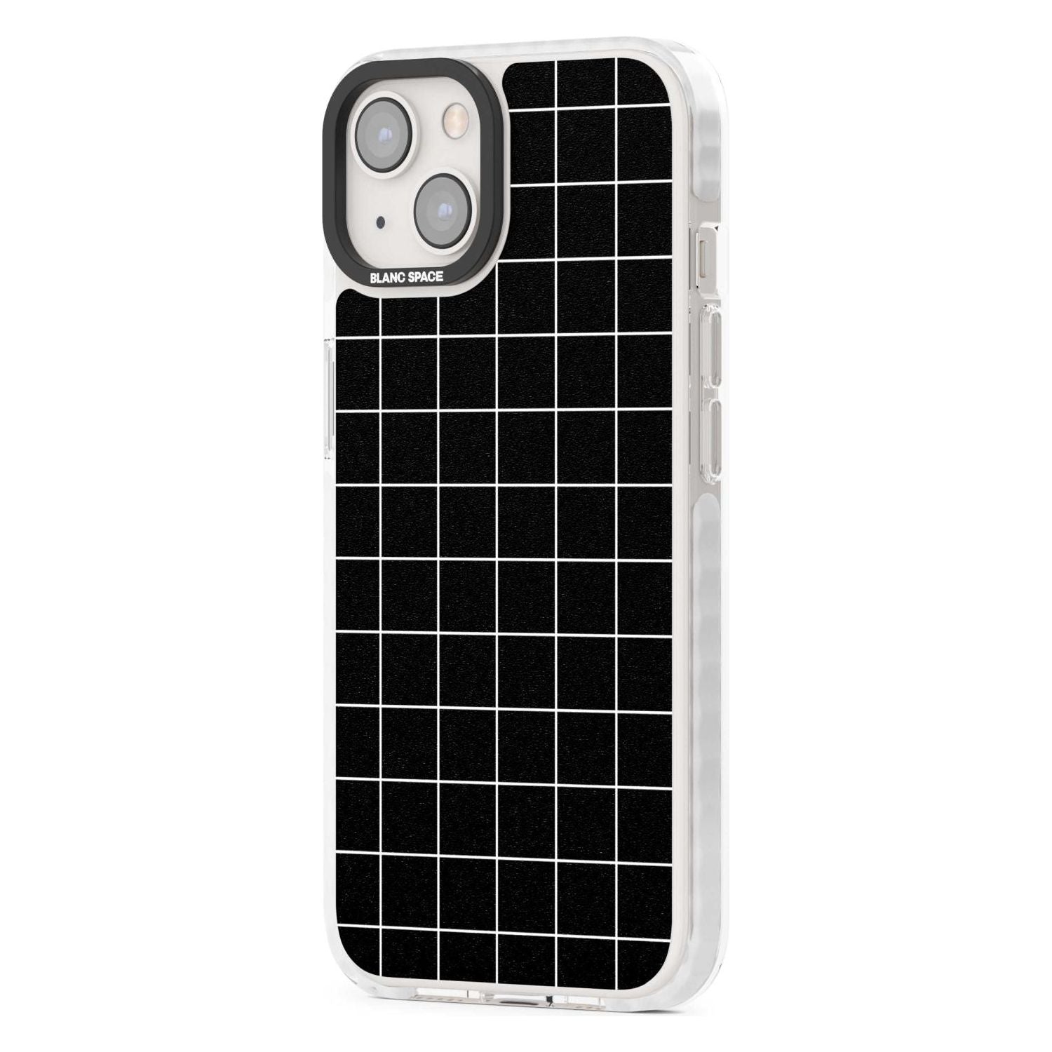 Minimalist Grid Pattern Black