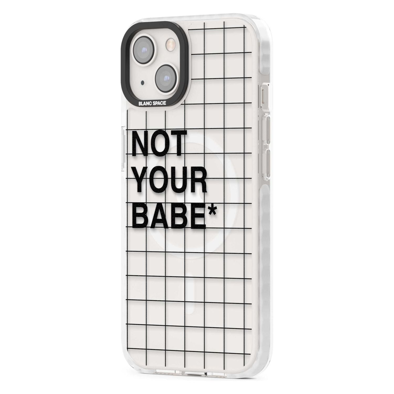 Grid Pattern Not Your Babe Phone Case iPhone 15 Pro Max / Black Impact Case,iPhone 15 Plus / Black Impact Case,iPhone 15 Pro / Black Impact Case,iPhone 15 / Black Impact Case,iPhone 15 Pro Max / Impact Case,iPhone 15 Plus / Impact Case,iPhone 15 Pro / Impact Case,iPhone 15 / Impact Case,iPhone 15 Pro Max / Magsafe Black Impact Case,iPhone 15 Plus / Magsafe Black Impact Case,iPhone 15 Pro / Magsafe Black Impact Case,iPhone 15 / Magsafe Black Impact Case,iPhone 14 Pro Max / Black Impact Case,iPhone 14 Plus /