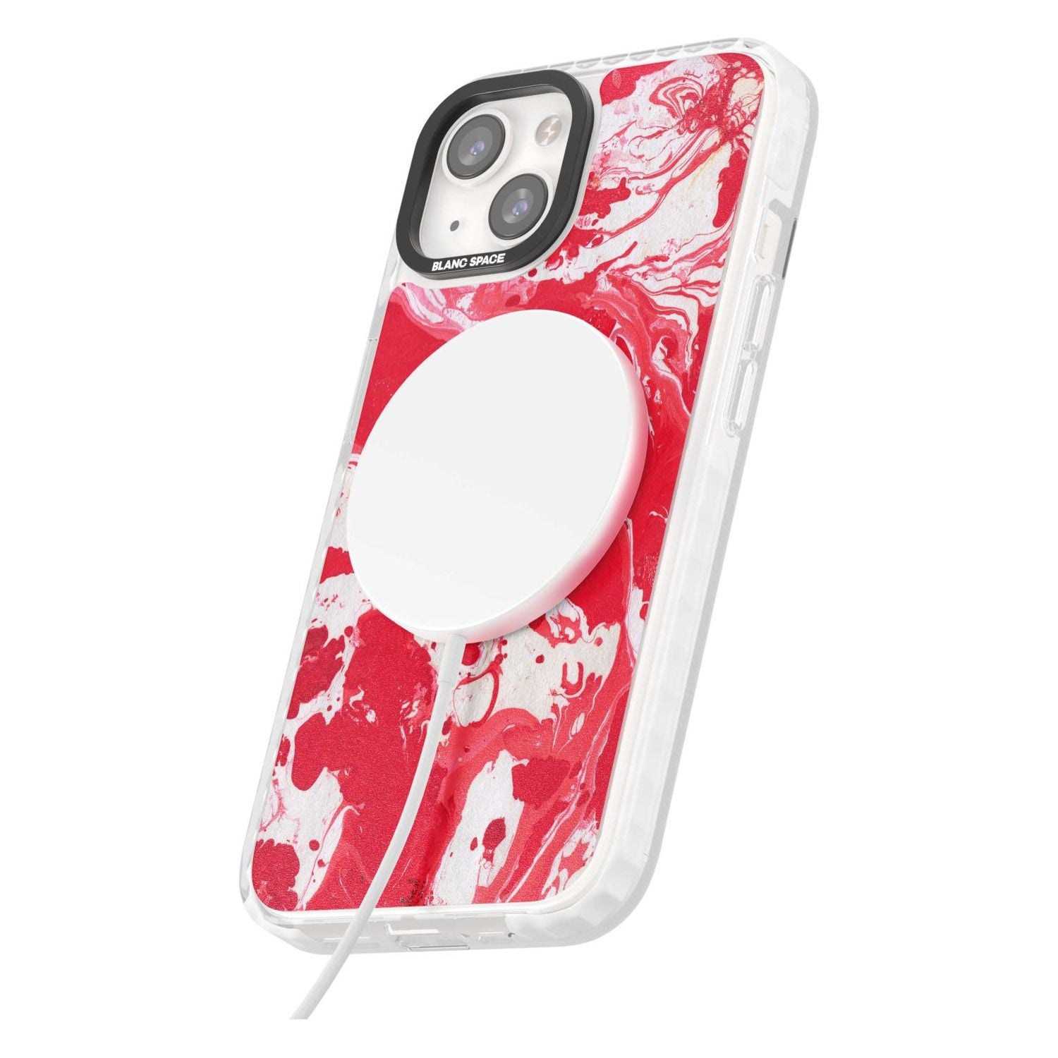 Red & White Marbled