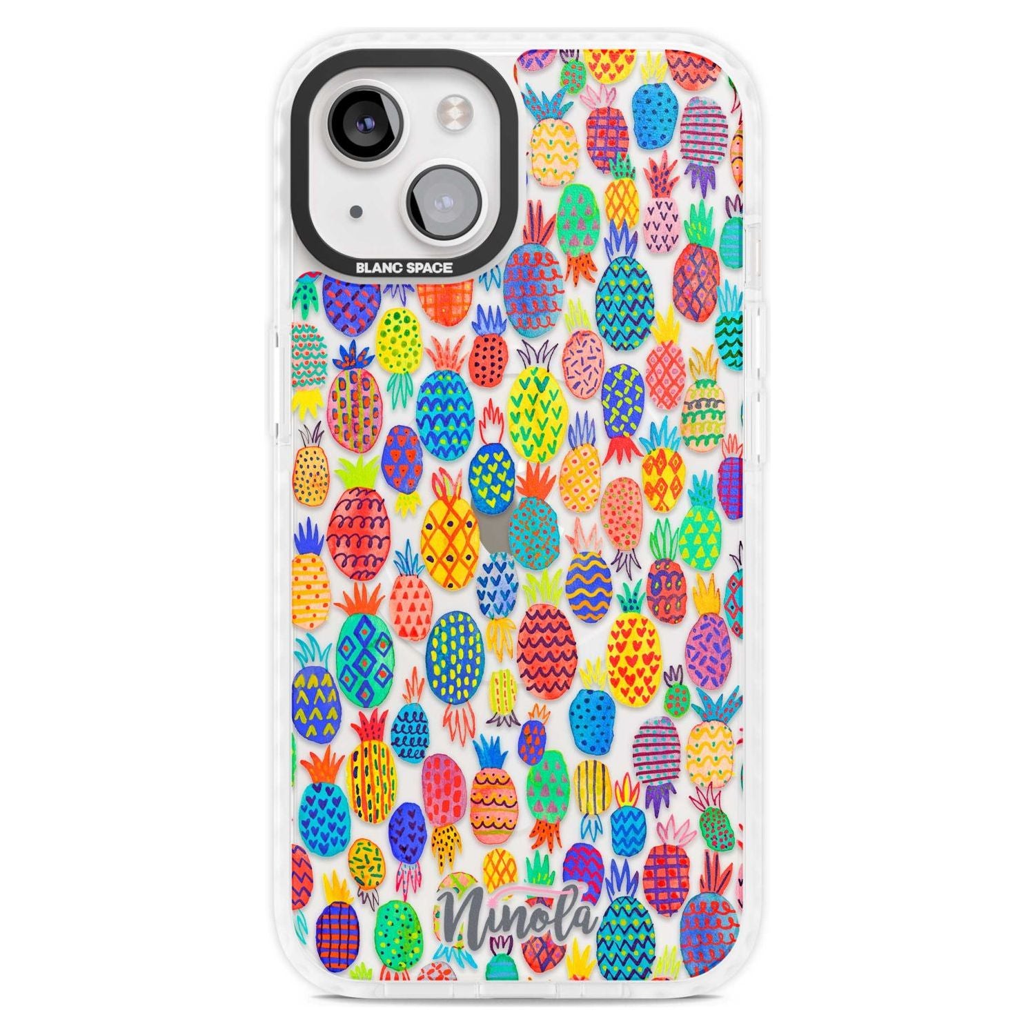 Cute Pineapples Phone Case iPhone 15 Plus / Magsafe Impact Case,iPhone 15 / Magsafe Impact Case Blanc Space