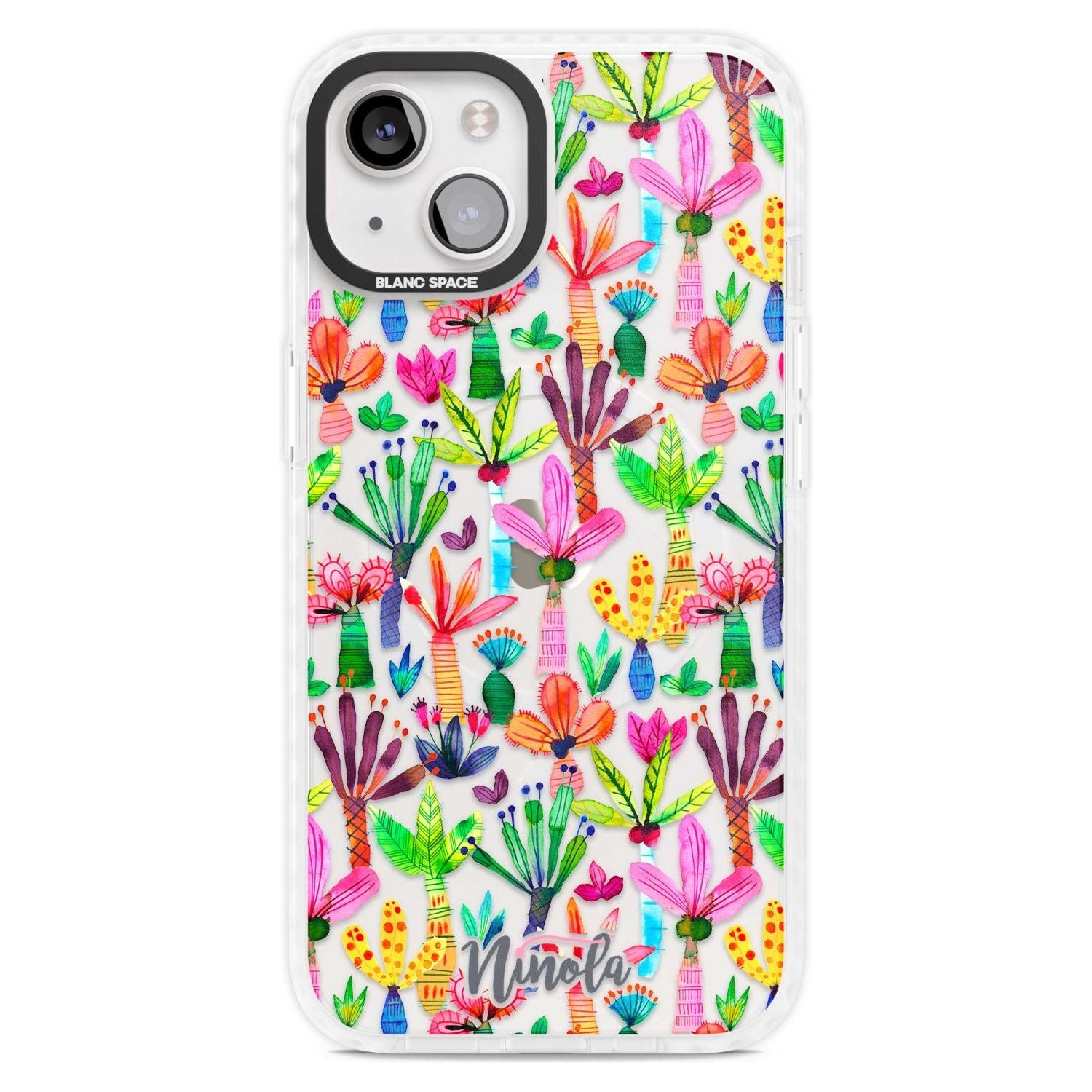 Palms Garden Phone Case iPhone 15 Plus / Magsafe Impact Case,iPhone 15 / Magsafe Impact Case Blanc Space