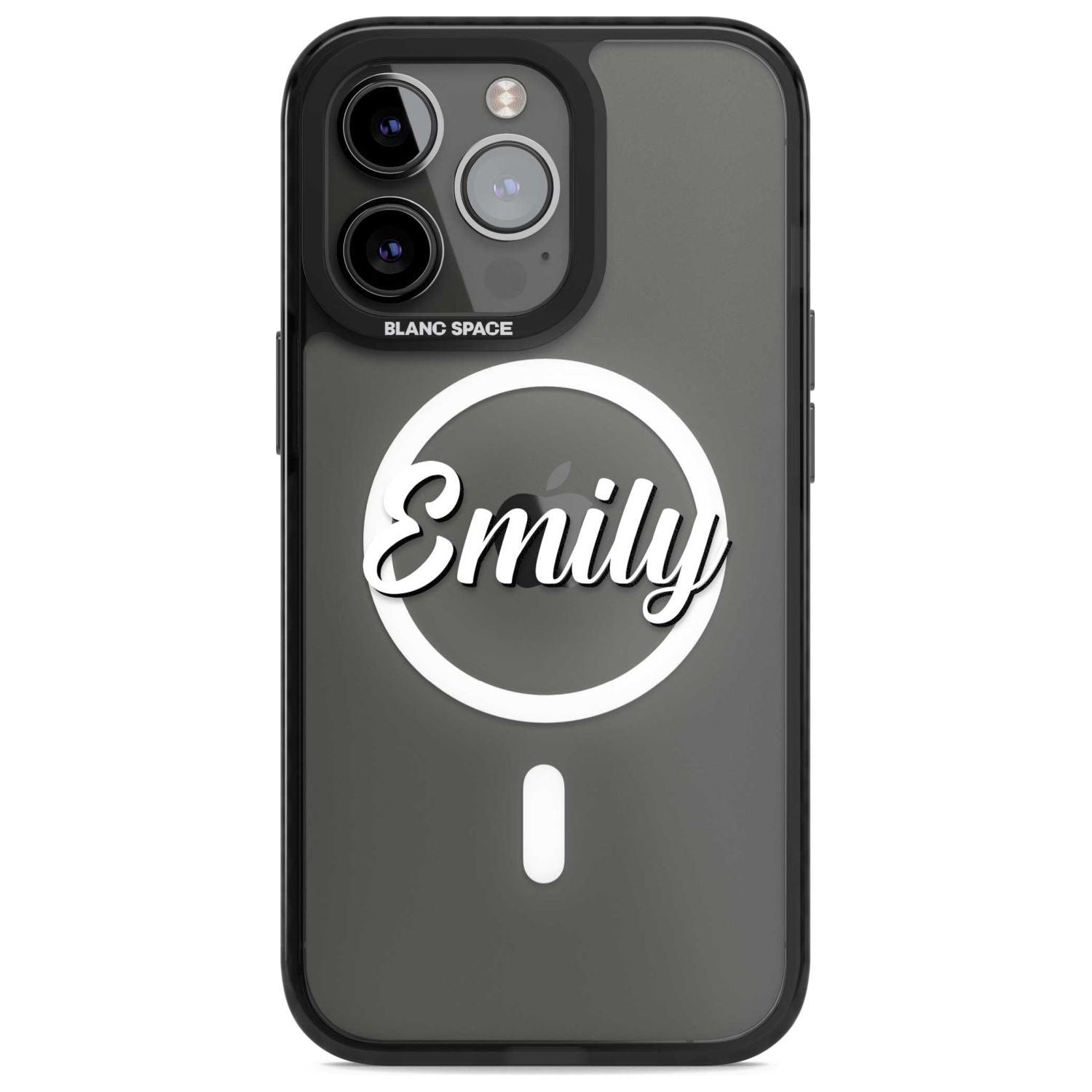 Personalised Clear Text 1B Custom Phone Case iPhone 15 Pro Max / Magsafe Black Impact Case,iPhone 15 Pro / Magsafe Black Impact Case,iPhone 14 Pro Max / Magsafe Black Impact Case,iPhone 14 Pro / Magsafe Black Impact Case,iPhone 13 Pro / Magsafe Black Impact Case Blanc Space