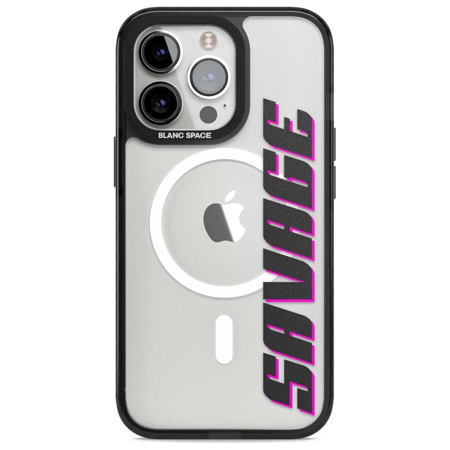 Personalised Clear Text 4C Custom Phone Case iPhone 15 Pro Max / Magsafe Black Impact Case,iPhone 15 Pro / Magsafe Black Impact Case,iPhone 14 Pro Max / Magsafe Black Impact Case,iPhone 14 Pro / Magsafe Black Impact Case,iPhone 13 Pro / Magsafe Black Impact Case Blanc Space