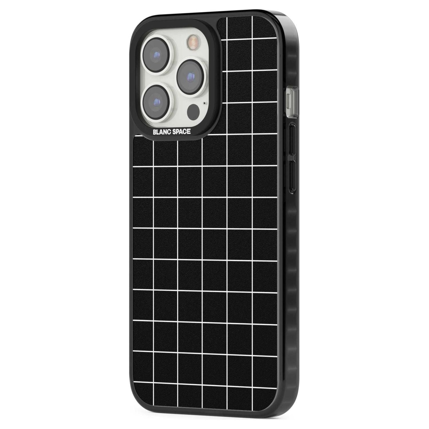 Minimalist Grid Pattern Black