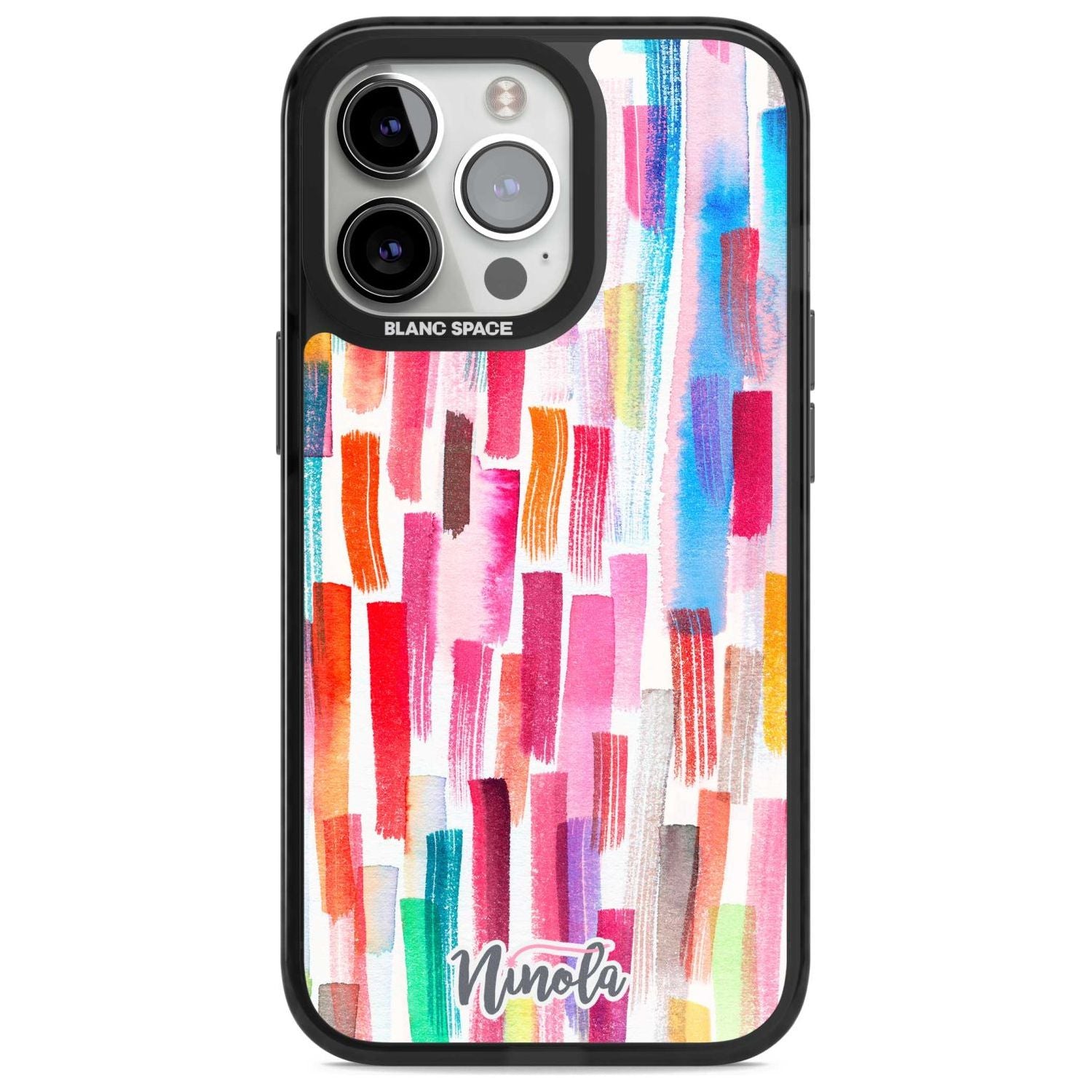 Colorful Brushstrokes Phone Case iPhone 15 Pro Max / Magsafe Black Impact Case,iPhone 15 Pro / Magsafe Black Impact Case,iPhone 14 Pro Max / Magsafe Black Impact Case,iPhone 14 Pro / Magsafe Black Impact Case,iPhone 13 Pro / Magsafe Black Impact Case Blanc Space