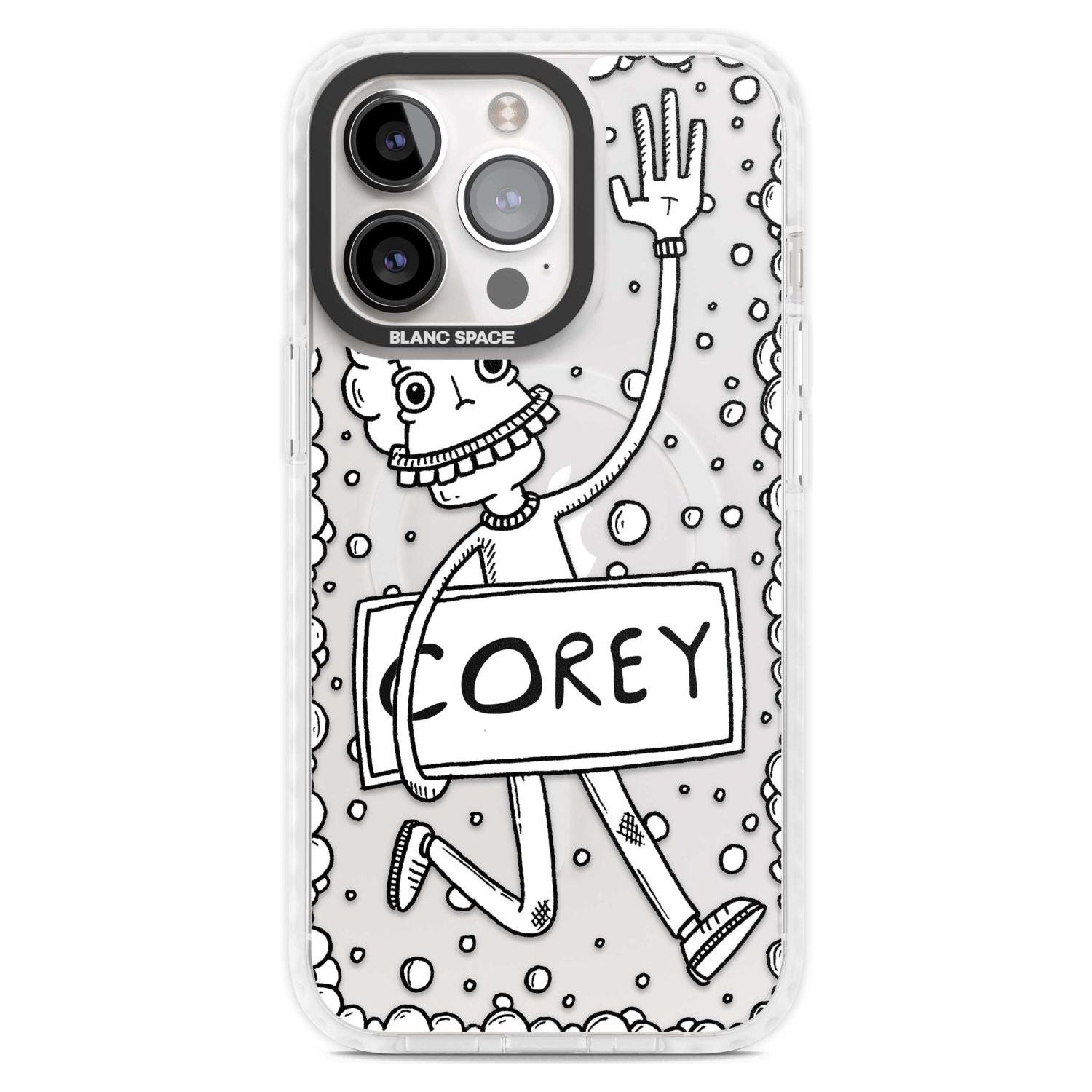 Personalised Banner Boy Custom Phone Case iPhone 15 Pro Max / Magsafe Impact Case,iPhone 15 Pro / Magsafe Impact Case Blanc Space