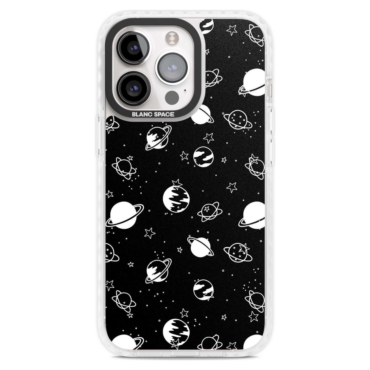 White Planets On Black