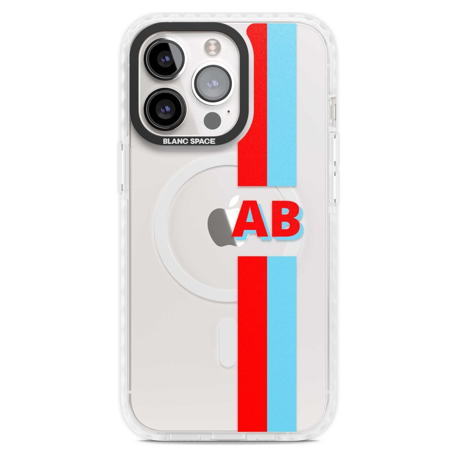 Personalised Clear Text 6B Custom Phone Case iPhone 15 Pro Max / Magsafe Impact Case,iPhone 15 Pro / Magsafe Impact Case Blanc Space