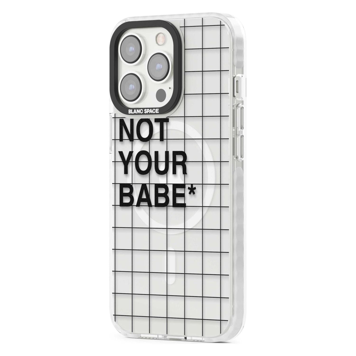 Grid Pattern Not Your Babe Phone Case iPhone 15 Pro Max / Black Impact Case,iPhone 15 Plus / Black Impact Case,iPhone 15 Pro / Black Impact Case,iPhone 15 / Black Impact Case,iPhone 15 Pro Max / Impact Case,iPhone 15 Plus / Impact Case,iPhone 15 Pro / Impact Case,iPhone 15 / Impact Case,iPhone 15 Pro Max / Magsafe Black Impact Case,iPhone 15 Plus / Magsafe Black Impact Case,iPhone 15 Pro / Magsafe Black Impact Case,iPhone 15 / Magsafe Black Impact Case,iPhone 14 Pro Max / Black Impact Case,iPhone 14 Plus /