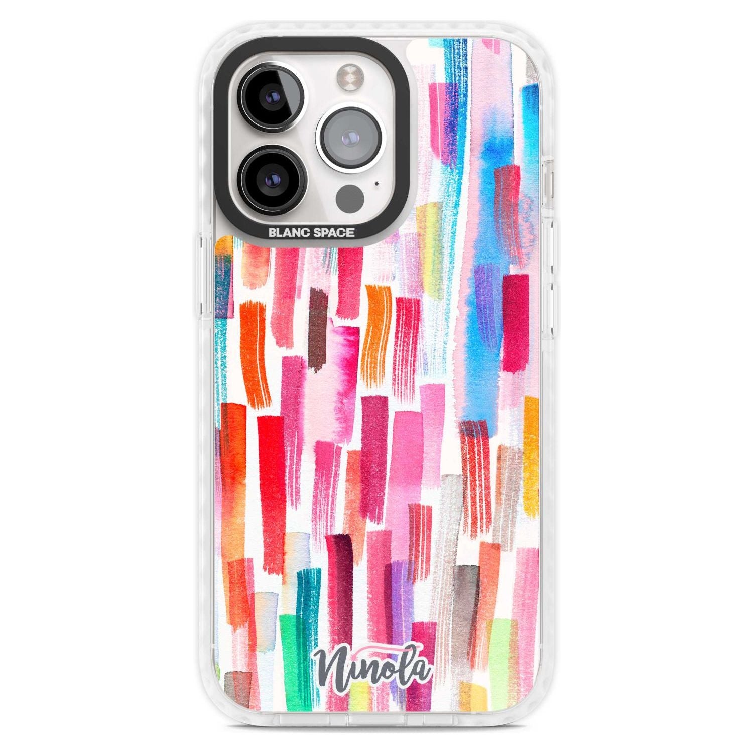 Colorful Brushstrokes Phone Case iPhone 15 Pro Max / Magsafe Impact Case,iPhone 15 Pro / Magsafe Impact Case Blanc Space