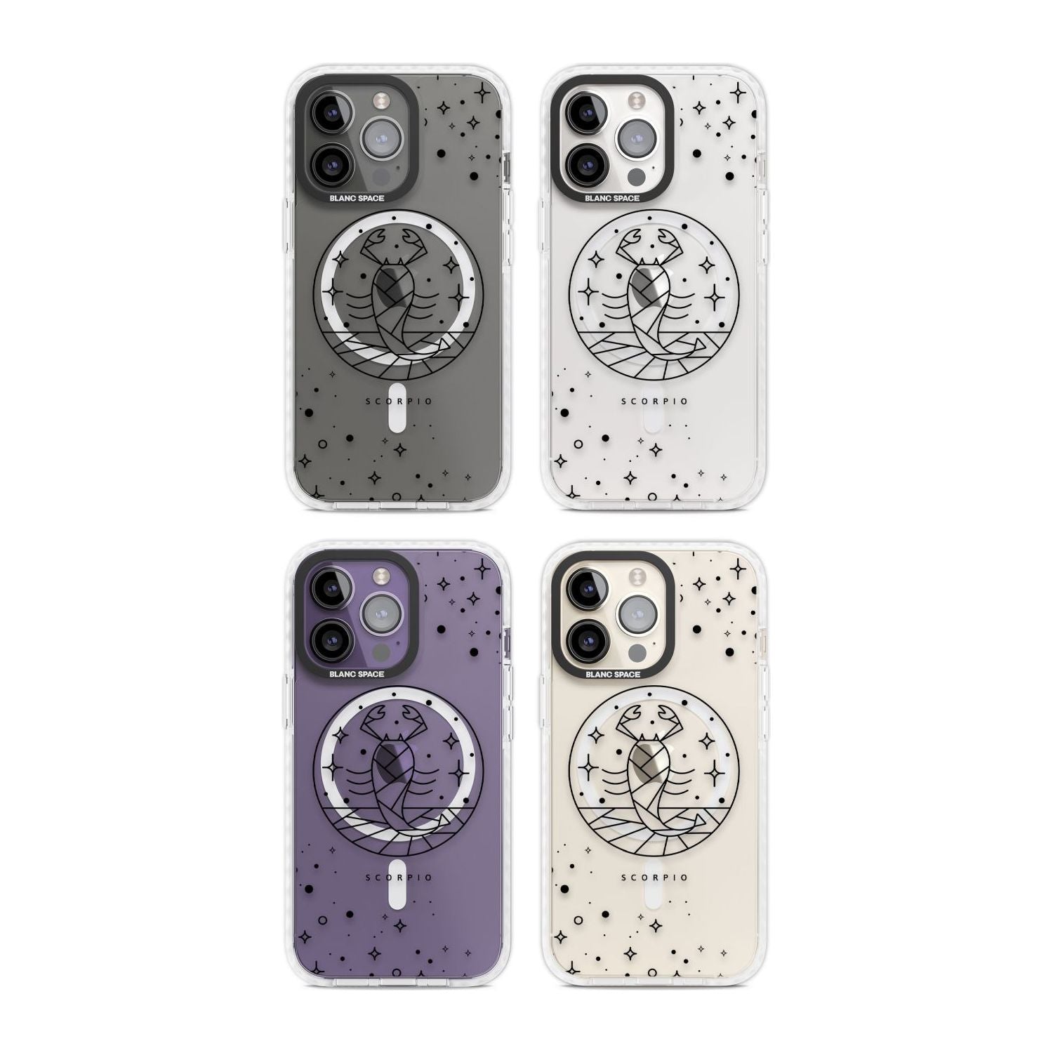 Scorpio Emblem Cosmic Design