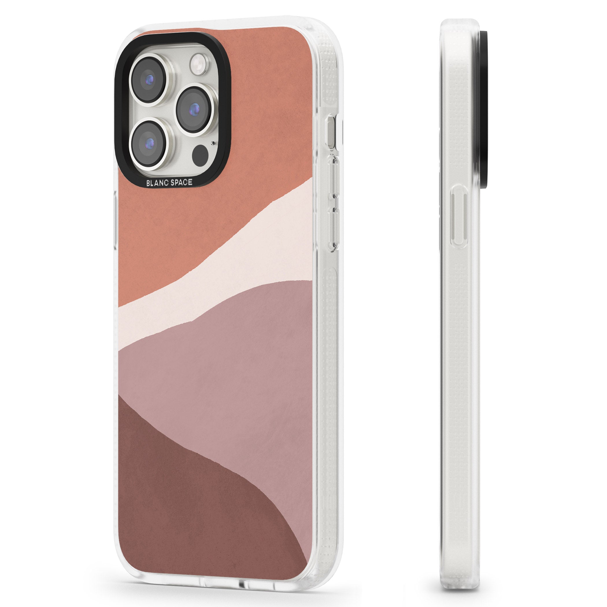 Lush Abstract Watercolour Design #2 iPhone 15 Pro Max / 15 Pro / 14 Pro Max / 14 Pro / 13 Pro Clear Case Impact Air - Blanc Space