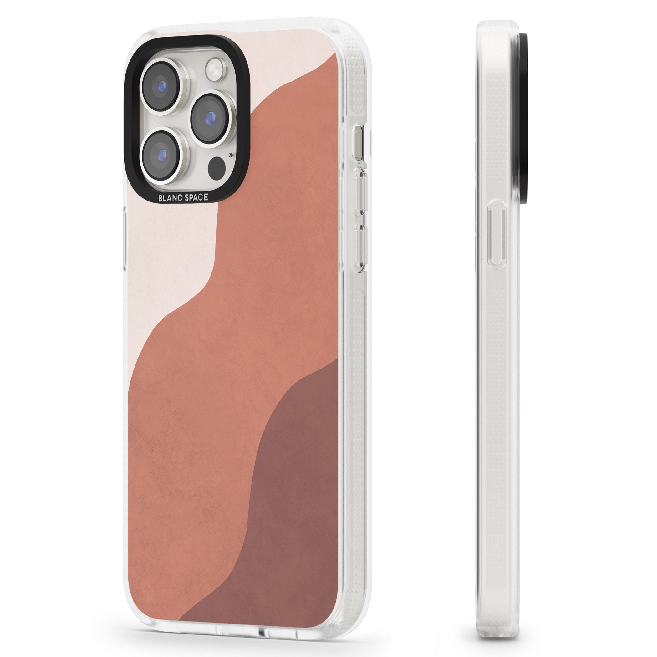 Lush Abstract Watercolour Design #3 iPhone 15 Pro Max / 15 Pro / 14 Pro Max / 14 Pro / 13 Pro Clear Case Impact Air - Blanc Space