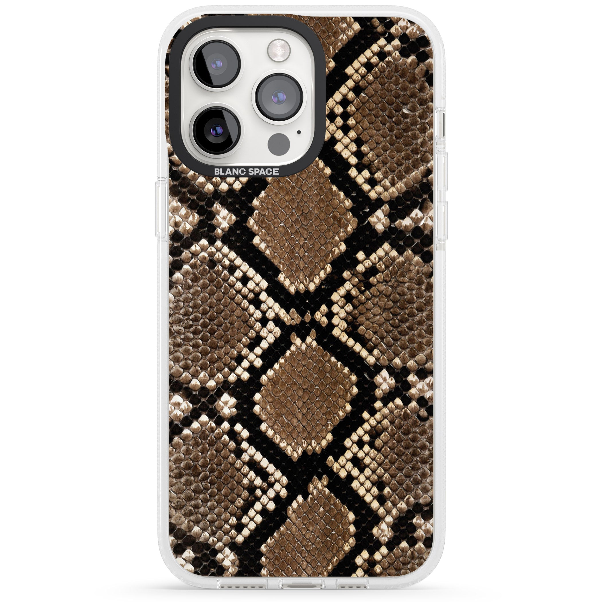 Snakeskin iPhone 15 Pro Max / 15 Pro / 14 Pro Max / 14 Pro / 13 Pro Clear Case Impact Air - Blanc Space
