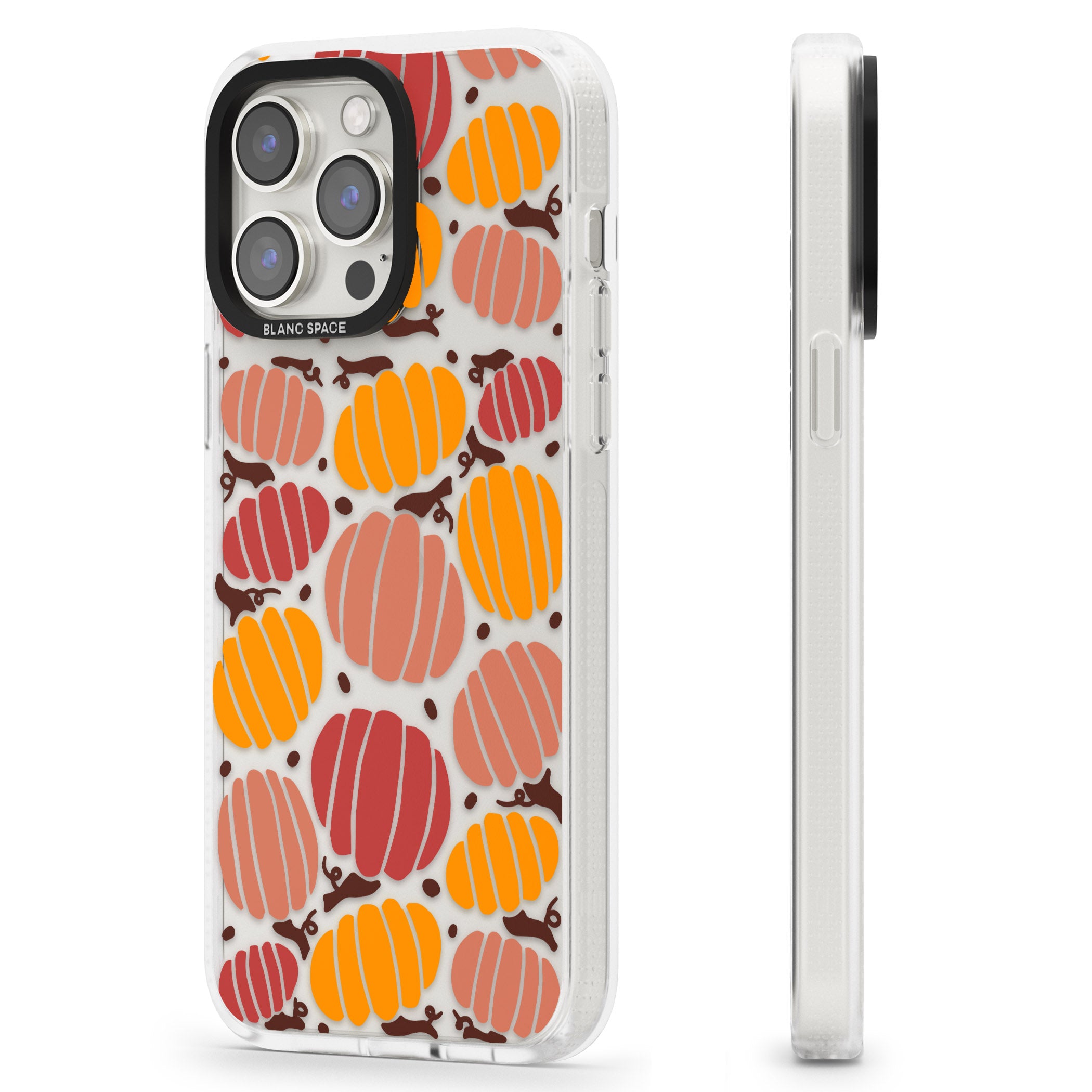 Autumn Pumpkin Patch iPhone 15 Pro Max / 15 Pro / 14 Pro Max / 14 Pro / 13 Pro Clear Case Impact Air - Blanc Space